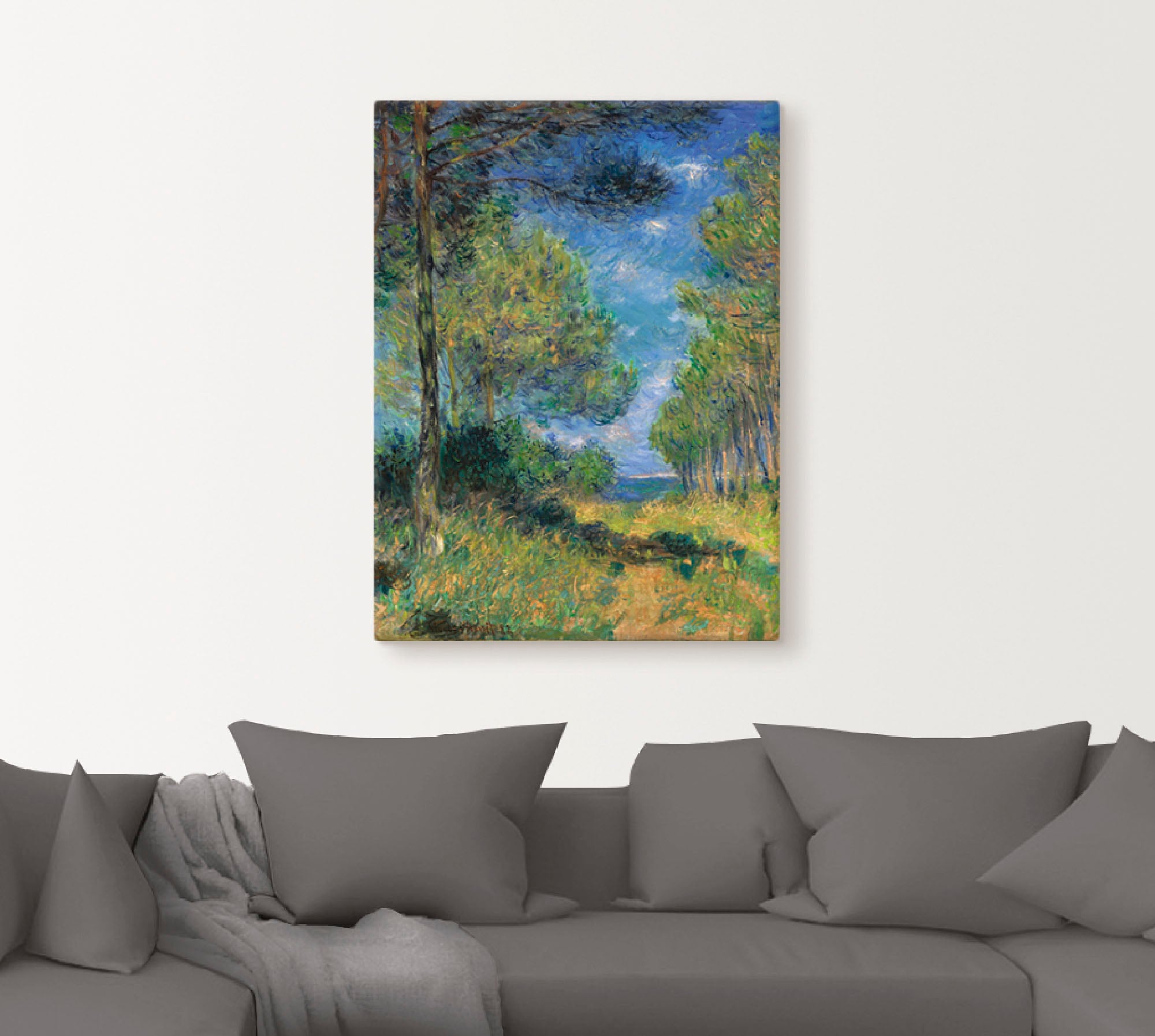 Artland Leinwandbild »Nadelbäume in Varengeville. 1882« Wiesen & Bäume 1 Stk. tlg. auf Holzrahmen gespannt