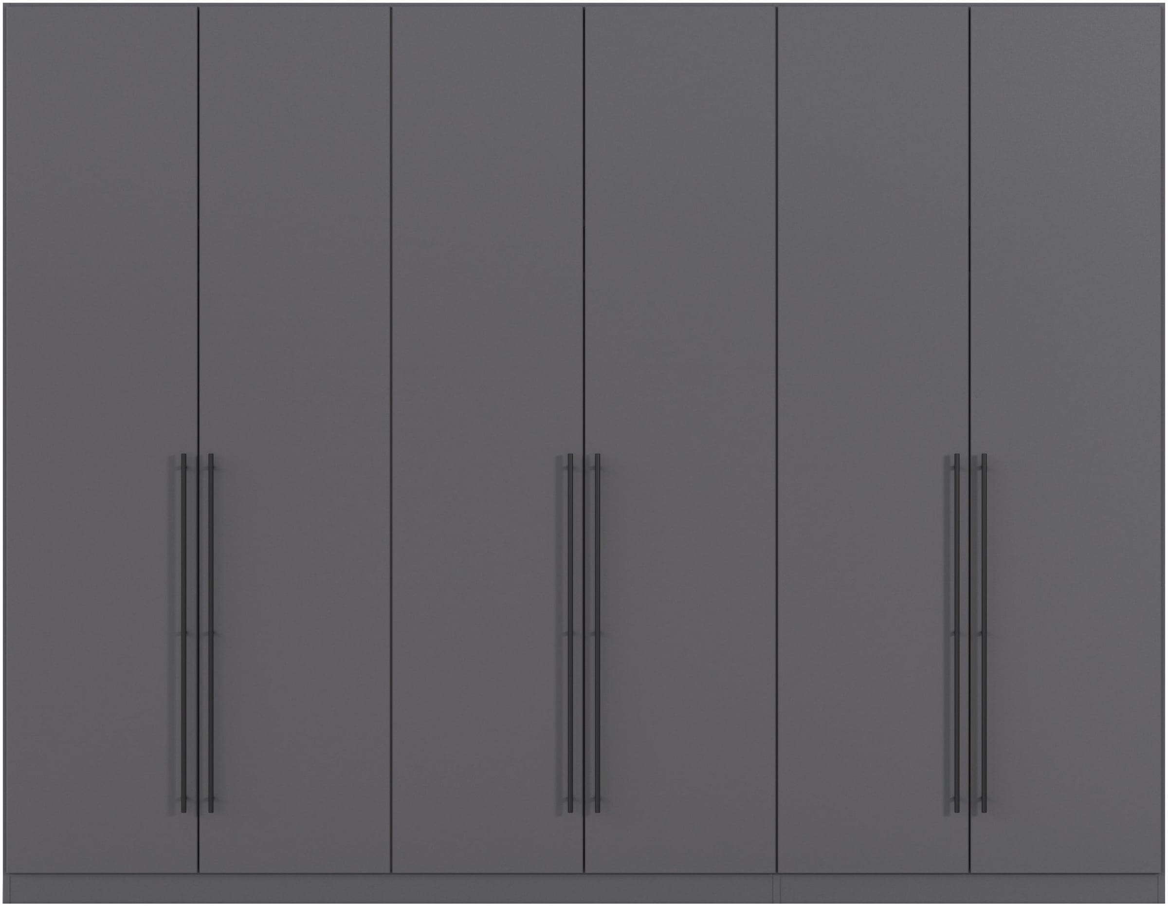 rauch Kleiderschrank »Drehtürenschrank Schrank Garderobe Wäscheschrank Schlafzimmer AVOLA«, (in 3 verschiedenen Ausstattungen BASIC/CLASSIC/PREMIUM), mit hochwertigen Stangengriffen in Schwarz aus Metall MADE IN GERMANY