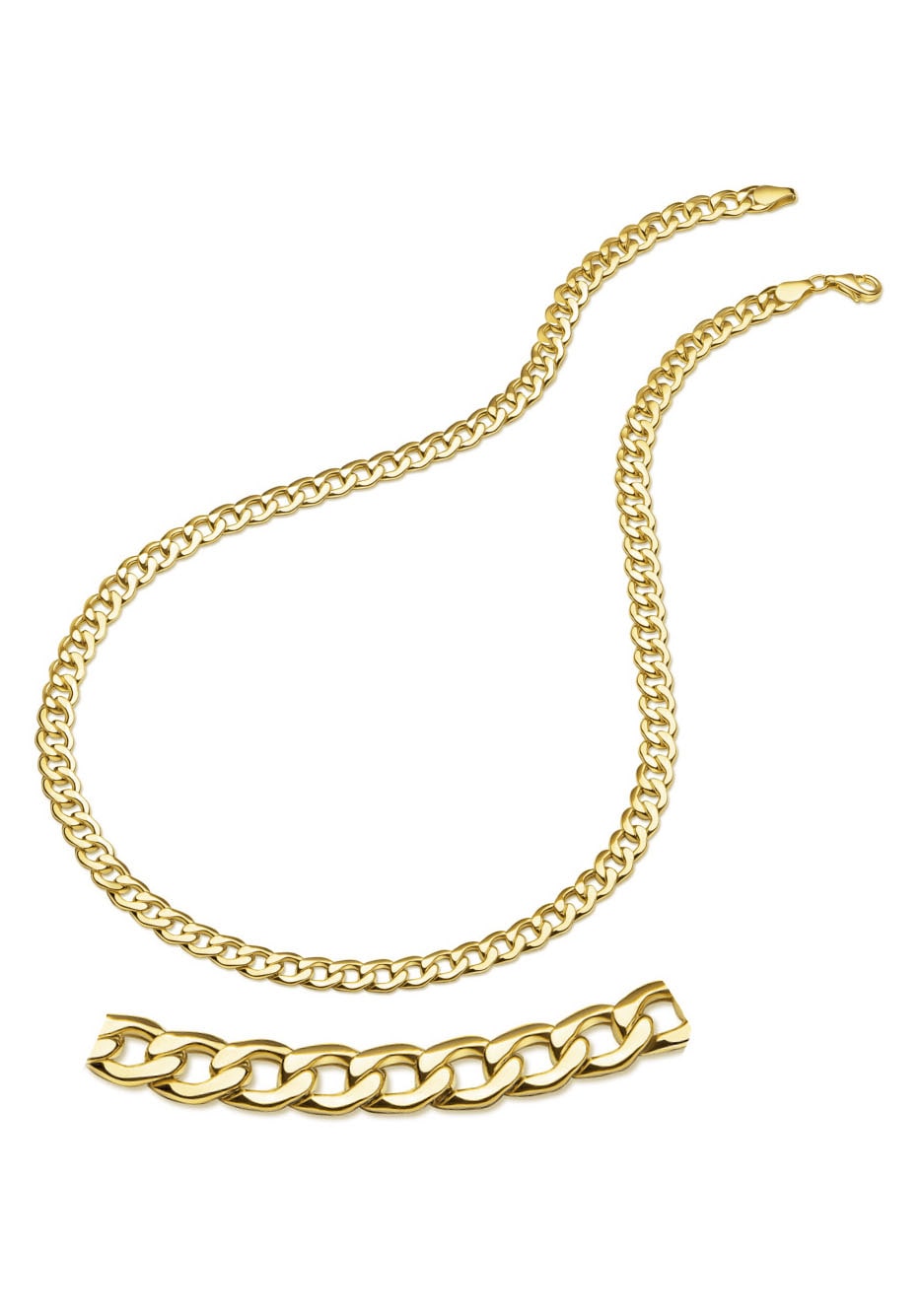 Firetti Goldkette »Schmuck Geschenk Gold 333 Halskette Panzerkette«, zu  Hoodie, Kleid, Shirt, Jeans, Sneaker! Anlass Geburtstag Weihnachten | Edelstahlarmbänder