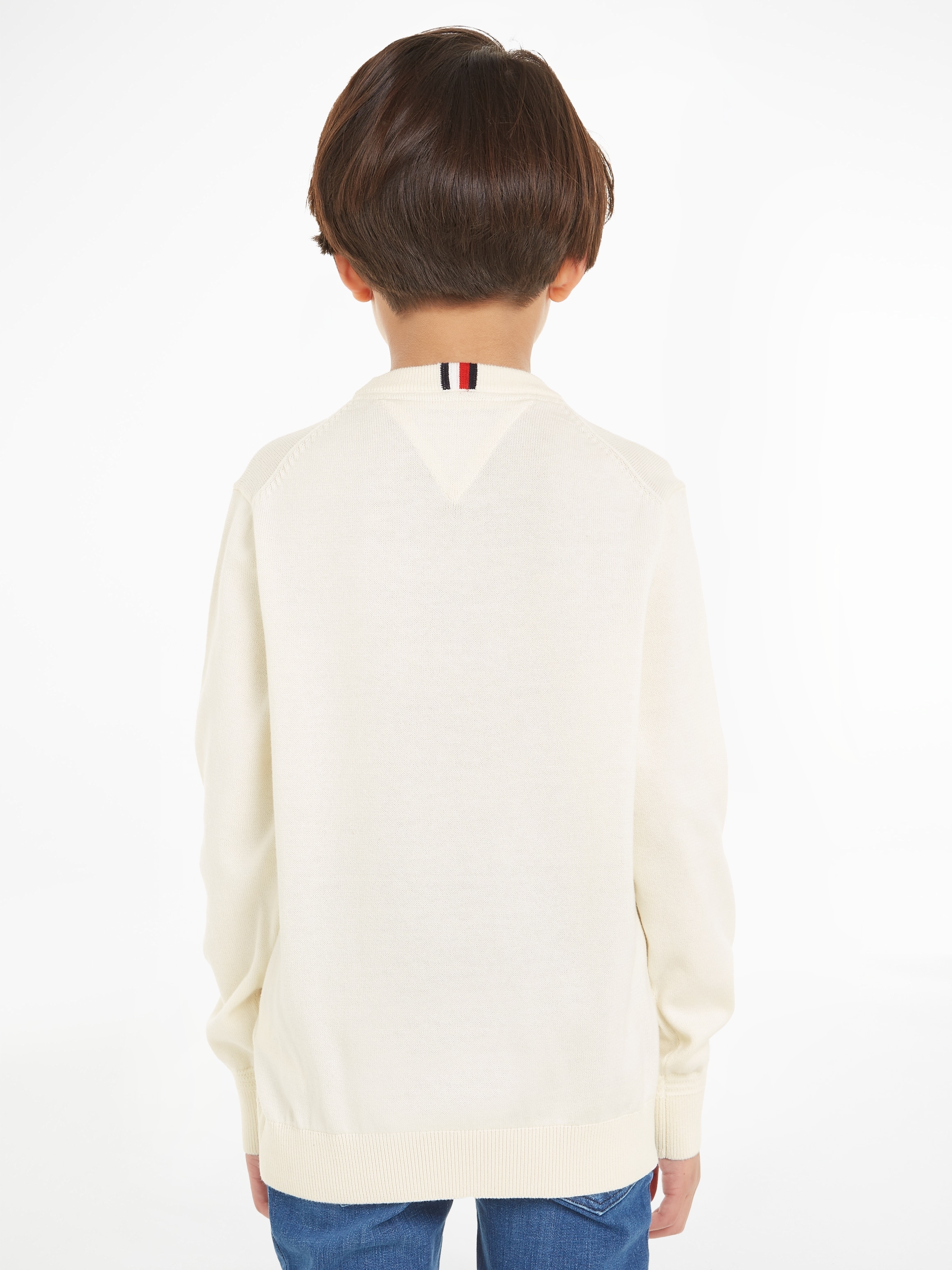 Tommy Hilfiger Strickpullover »MONOTYPE SWEATER«, mit großer Logostickerei