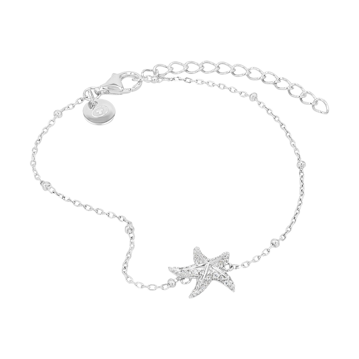 TOM TAILOR Silberarmband »Seestern-Optik« mit Zirkonia (synth.)