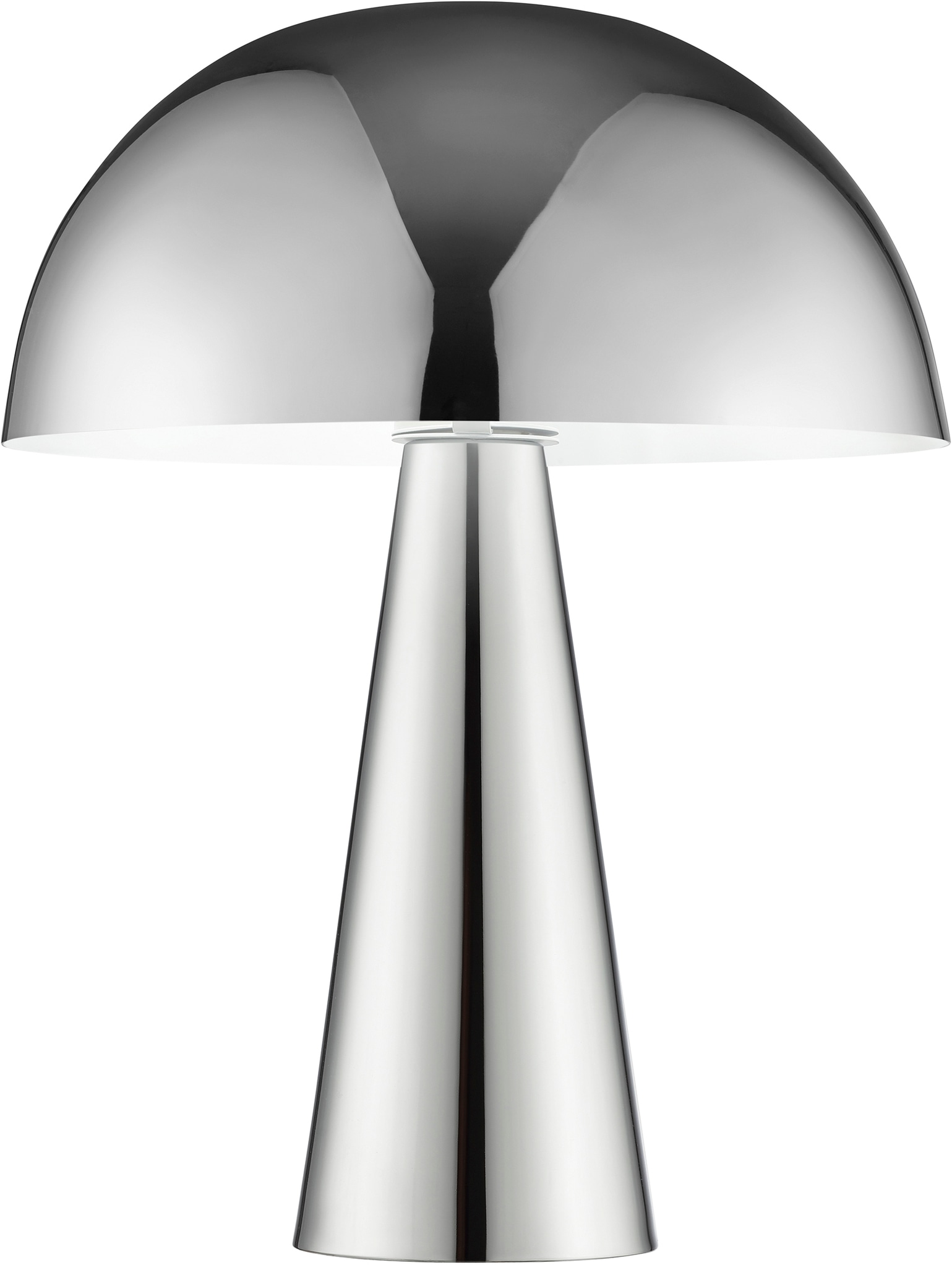 Brilliant Tischleuchte »Sigrun« E14 1 Stk. Pilz Tischleuchte, 33 cm, Ø 25 cm, E14, max. 20 W, Metall, chromfarben