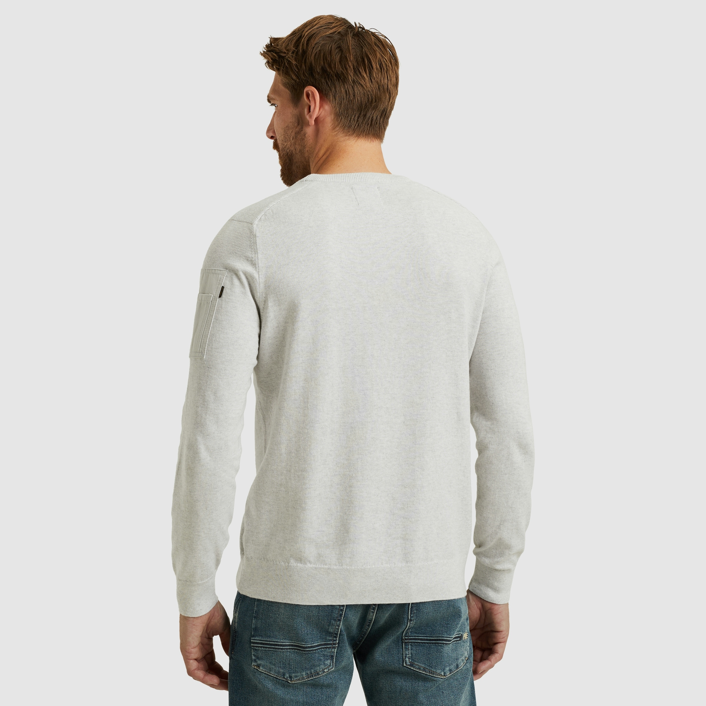 PME LEGEND Rundhalspullover, mit Logo Stickerei