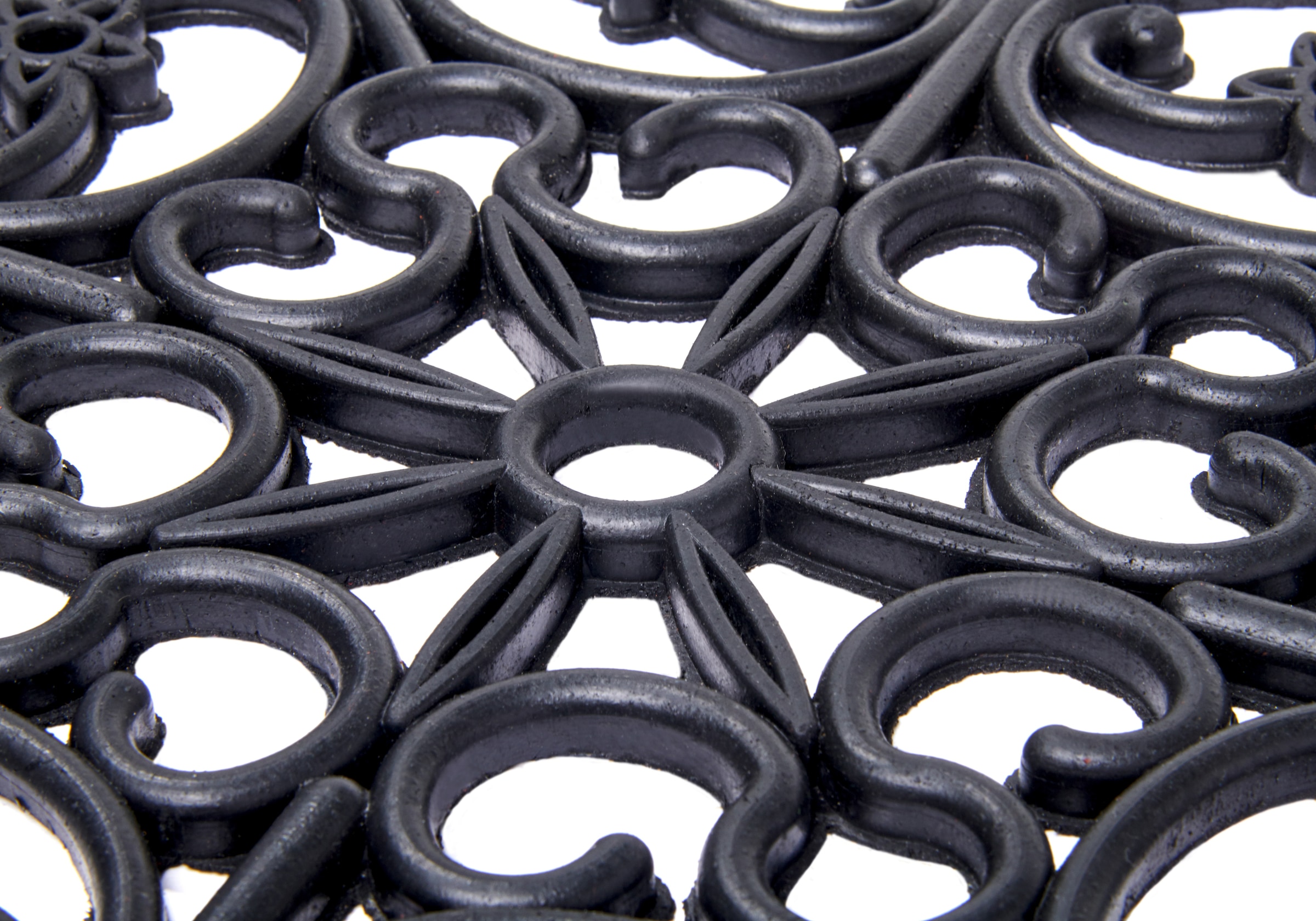 HANSE Home Fußmatte »Mix Mats Gusseisen-Optik Gummi Trellis, Türmatte«, rechteckig, 8 mm Höhe, Strapazierfähig, pflegeleicht, robust, wetterfest, UV-beständig