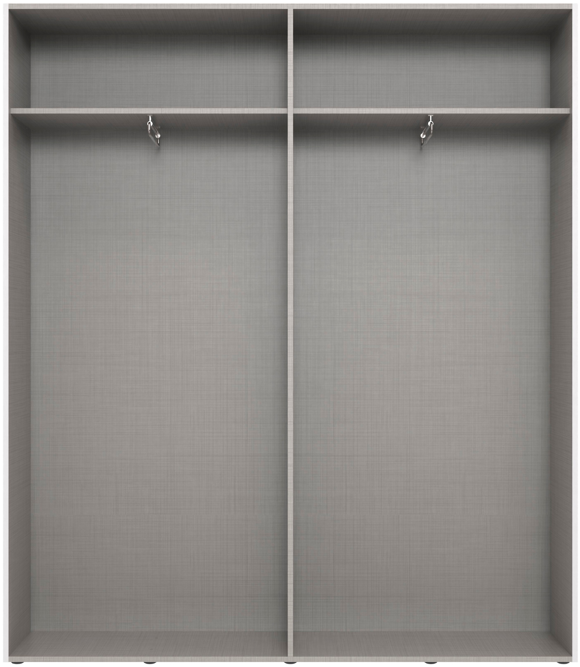 Wimex Kleiderschrank »Mugano,in 8 Breiten,3 Höhen,2 Tiefen, viele Farben, Made in Germany«, (in Basic oder Premium Ausstattung mit 2 weiteren Einlegeböden), mit langen oder kurzen Griffen aus Metall, mit oder ohne Spiegel