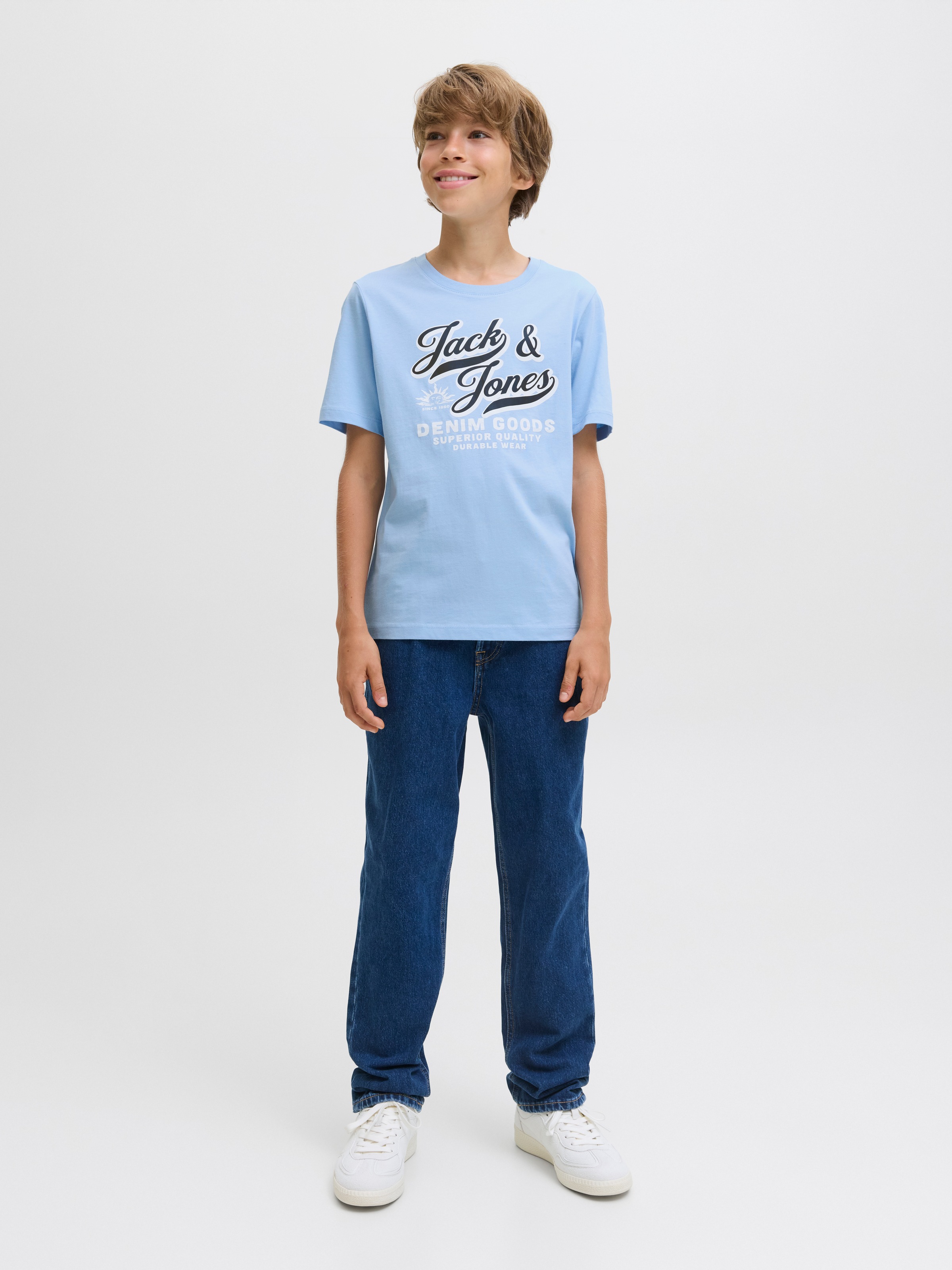 Jack & Jones Junior T-Shirt »JJELOGO TEE SS ONECK 2 COL AW25 NOOS JNR«