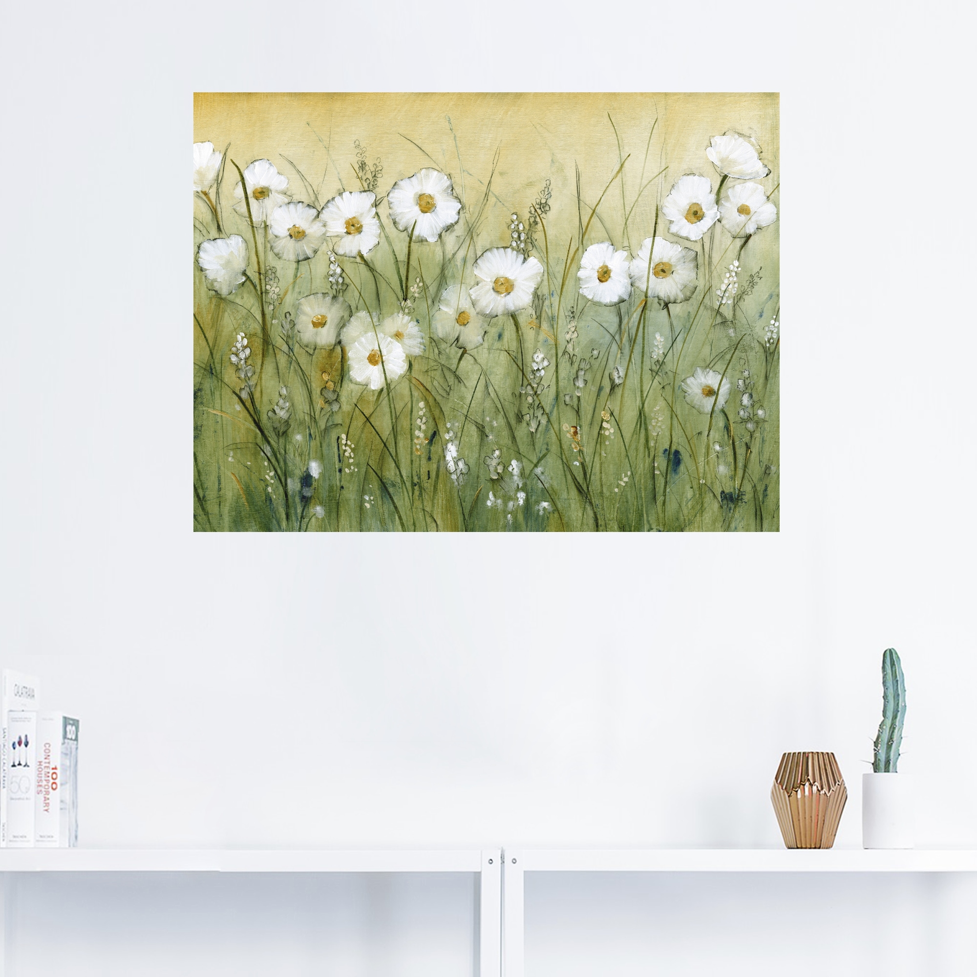Artland Wandbild »Gänseblümchenfrühling II«, Blumen, (1 St.), als Alubild, Outdoorbild, Leinwandbild, Poster, Wandaufkleber