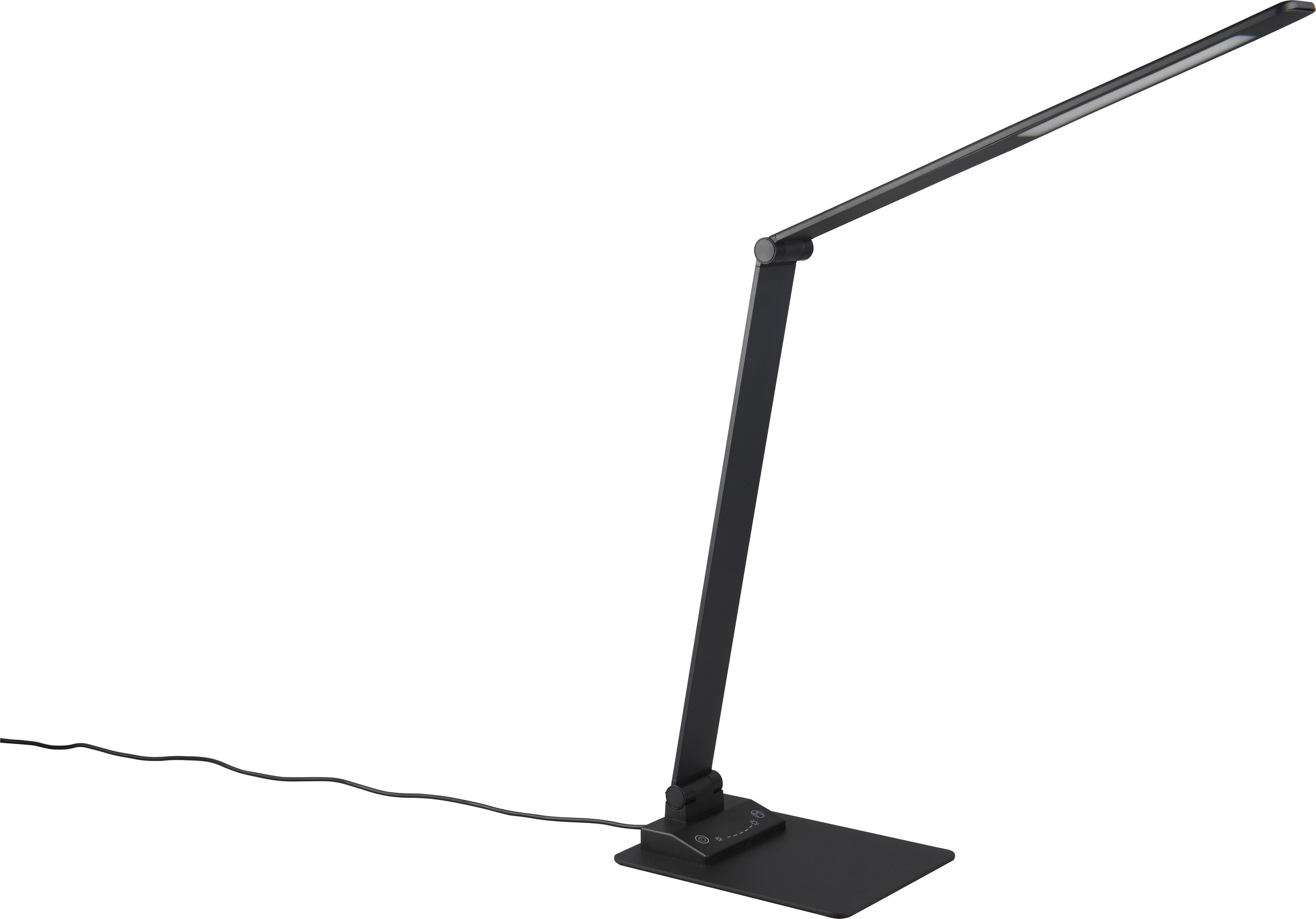 TRIO Leuchten LED Schreibtischlampe »TRAVIS, LED Leselampe 6,5W 650 Lumen CCT Lichtfarbe 3000/5000/6500K« LED-Board 1 Stk. Farbwechsler mit USB-A und USB-C Ladeanschluss, kippbar dimmbar Höhe max 72cm