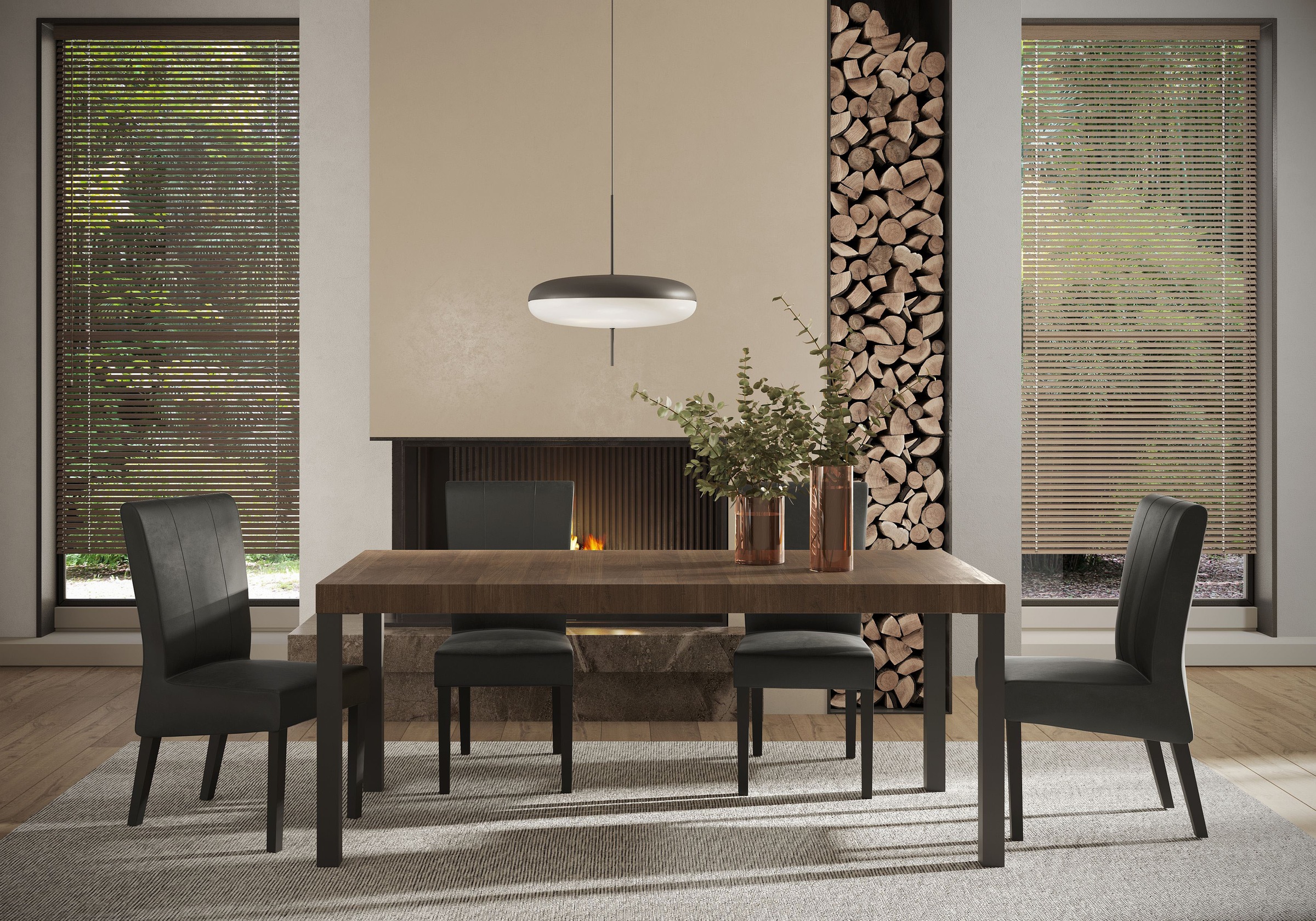 Home affaire Esstisch "Everest 189 x 88 cm, Küchentisch, Esszimmertisch" mo günstig online kaufen