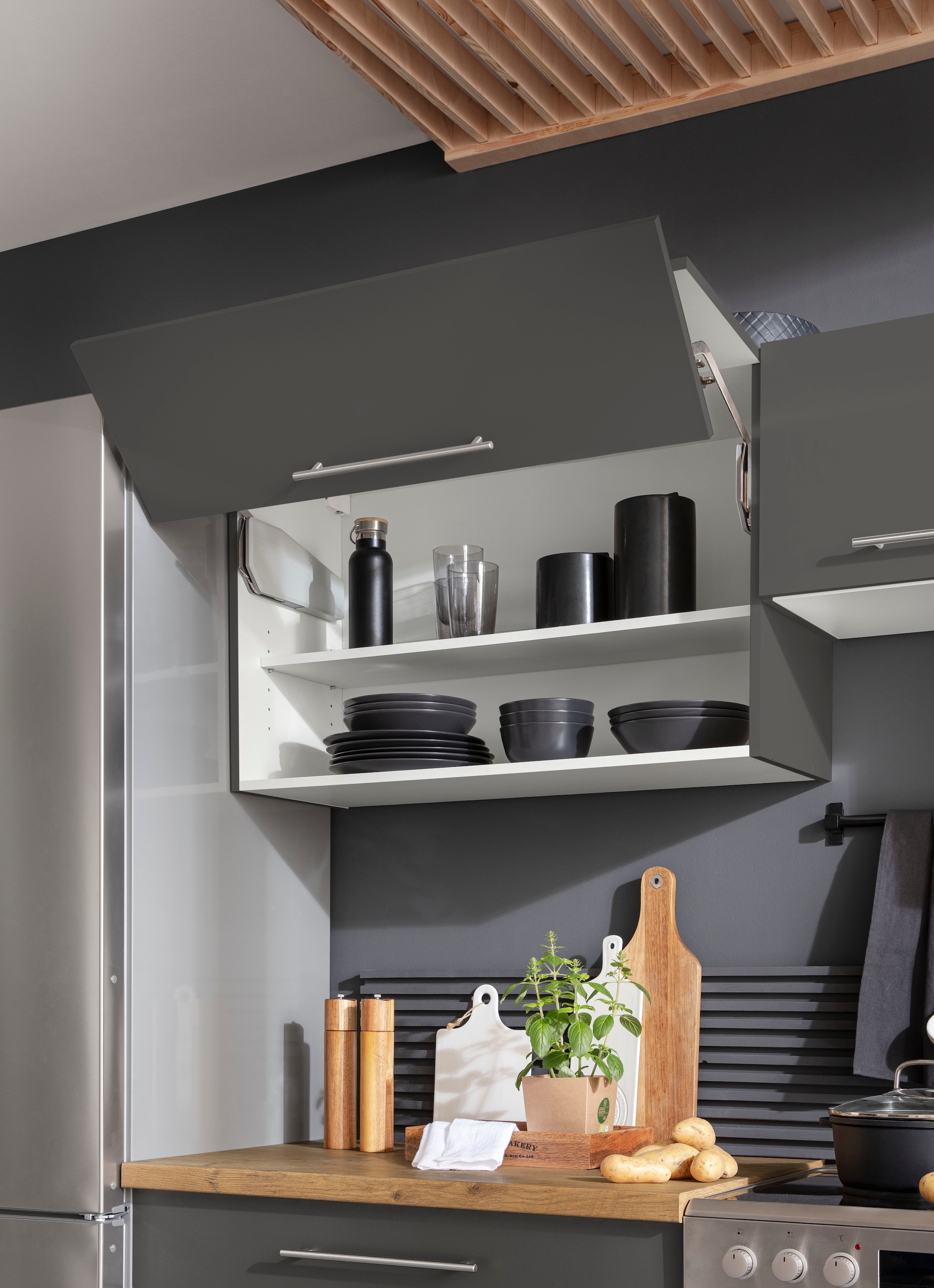 wiho Küchen Faltlifthängeschrank »Unna«, 90 cm breit, mit Soft Close  Funktion auf Raten kaufen | Hängeschränke