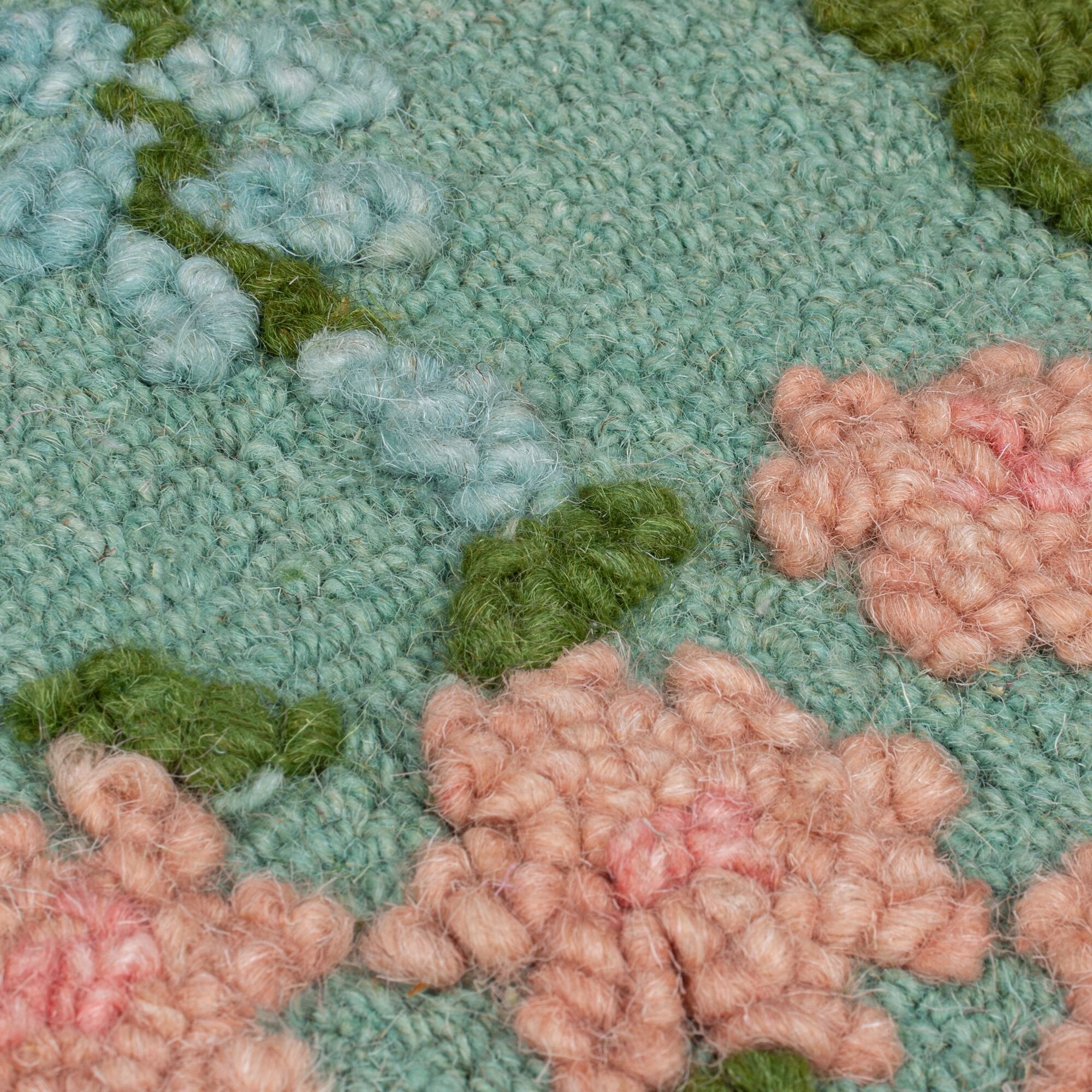 FLAIR RUGS Wollteppich »Emilia Floral«, rechteckig, 9 mm Höhe, Hoch-Tief-St günstig online kaufen