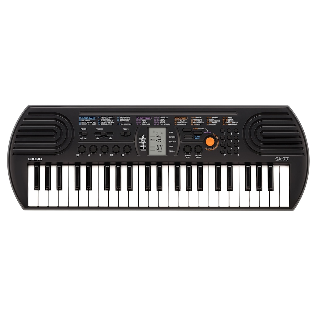 CASIO Home-Keyboard »SA77«, Mini-Keyboard mit praktischem LC-Display