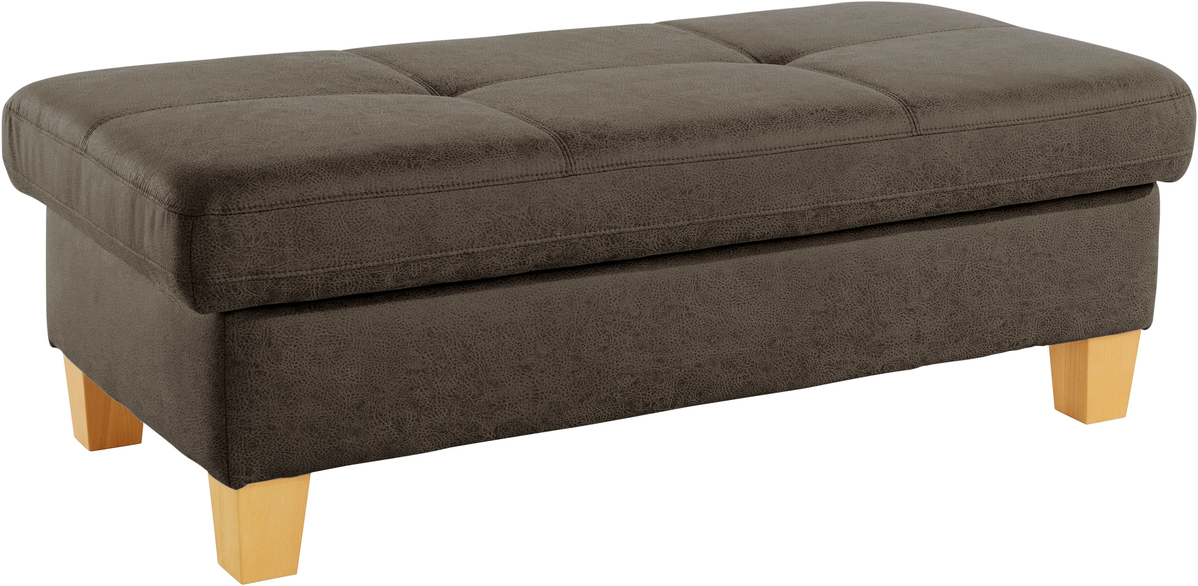 exxpo - sofa fashion Hocker »Enya Bankhocker mit Staufach unter der Sitzfläche«, schöne Detailverarbeitung