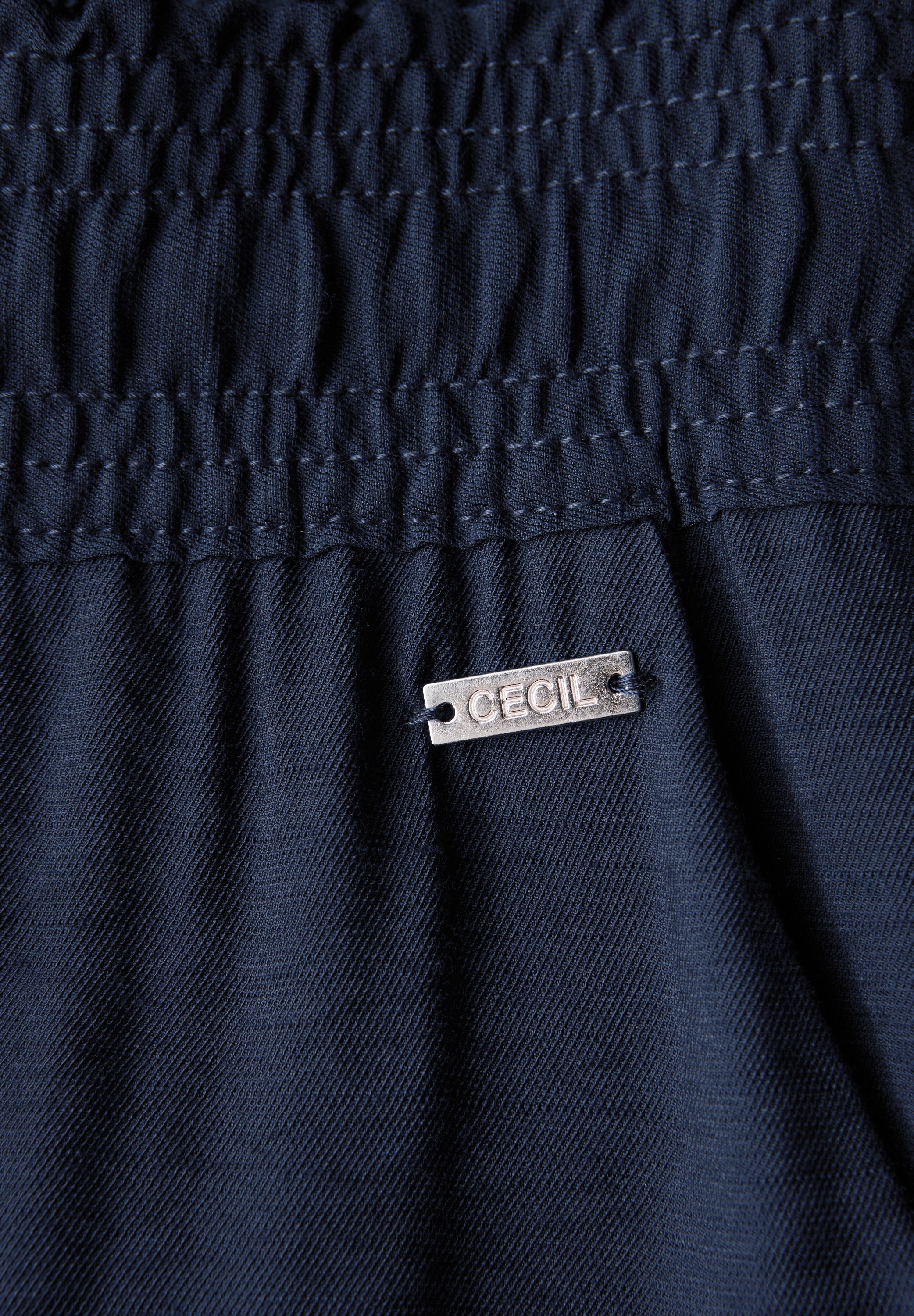Cecil Stoffhose »Style Neele«, 7/8 Twill mit Struktur