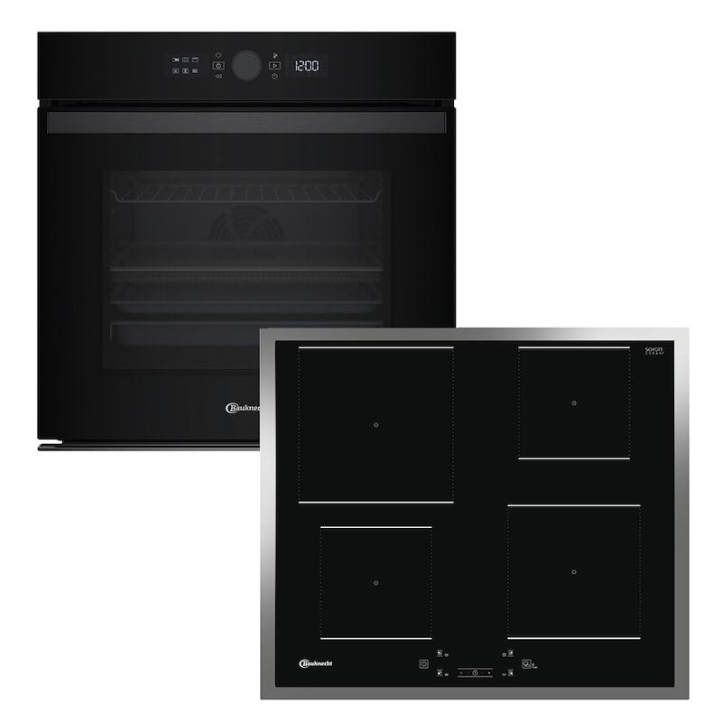 BAUKNECHT Backofen-Set »BAKO 900 Airfry« mit Teilauszug Set, 2 Stk. tlg. AirFry-Funktion – die gesündere Alternative zur Fritteuse schwarz Touch...