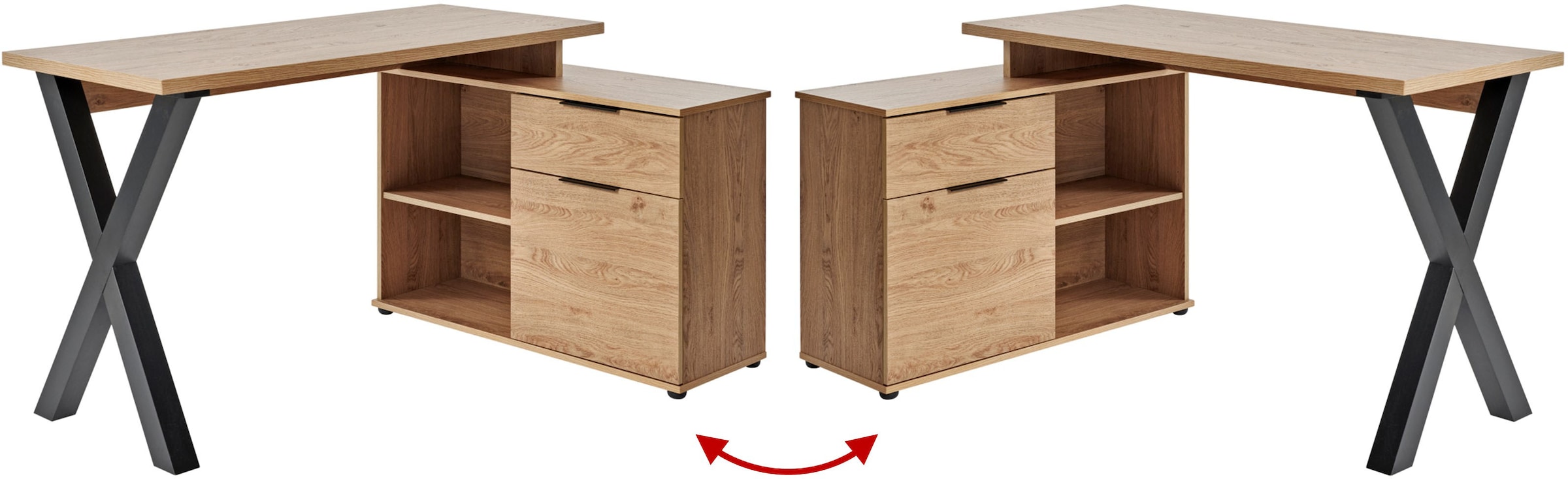 Jahnke Eckschreibtisch »X-CLUB C 40 E« 1 Stk. tlg. Eckschreibtisch, wechsel günstig online kaufen