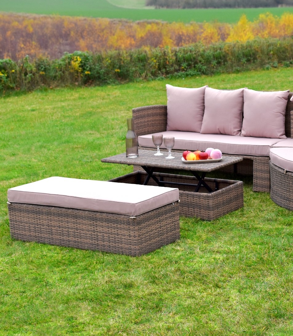 MERXX Garten-Essgruppe »Riva Erweiterungsset« 8 Stk. tlg. 2 Sitzbänke, inkl günstig online kaufen