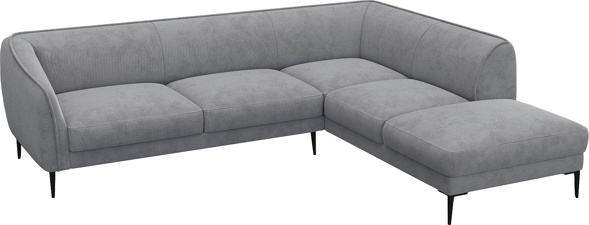 FLEXLUX Ecksofa »Belle Designsofa, L-Form, B/T 268/209 cm«, Skandinavisches günstig online kaufen