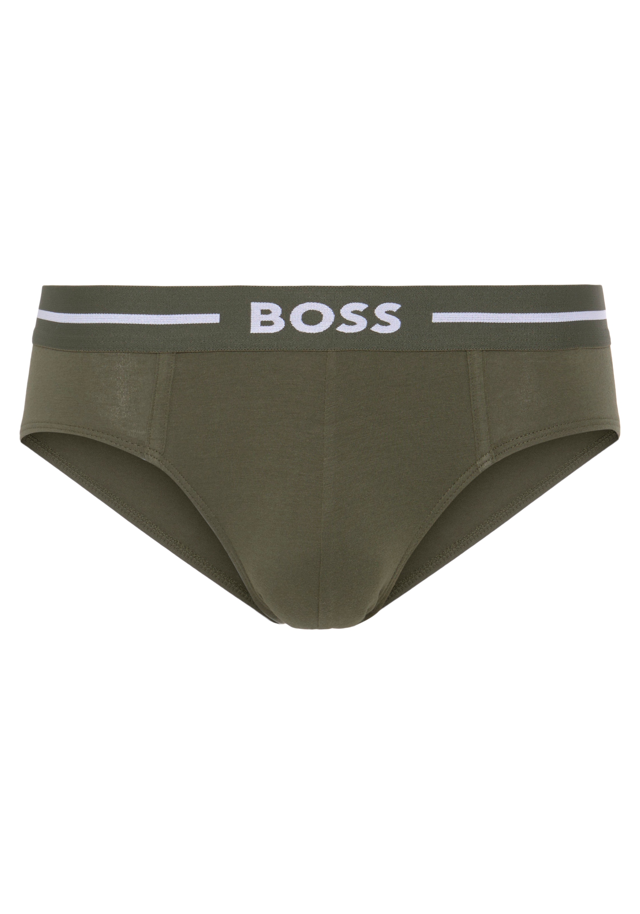 BOSS Hipster »HipBr 3P Bold«, (Packung, 3 St., 3er), mit BOSS Schriftzug auf dem Bund