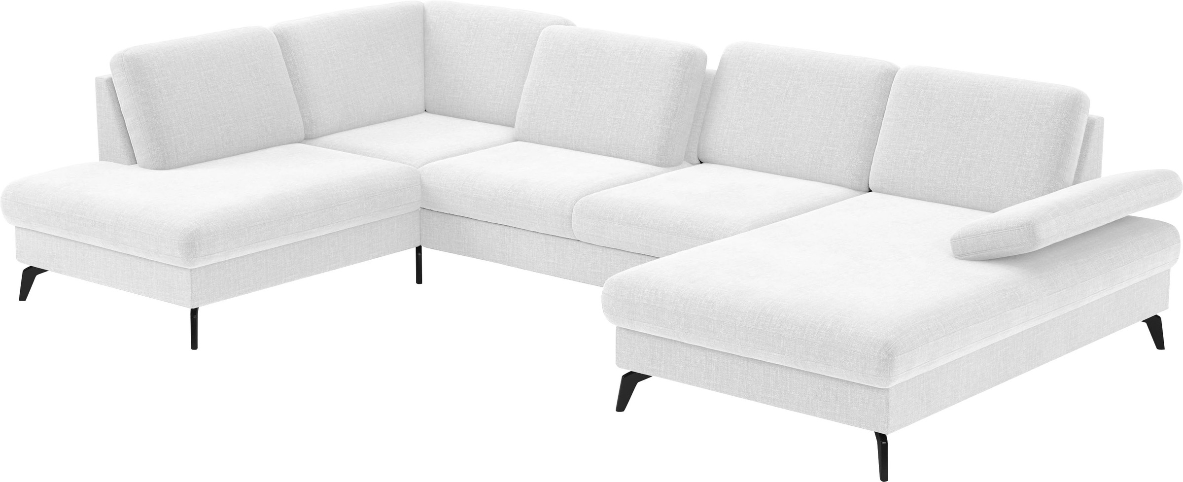 sit&more Wohnlandschaft »Morris U-Form, inkl. Sitztiefenverstellung«, wahlweise mit Armteilverstellung, Bettfunktion & Bettkasten