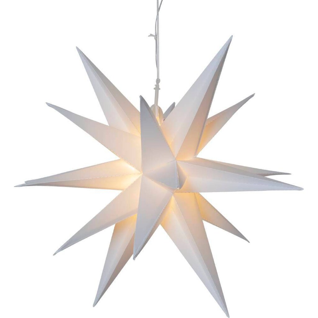 EGLO LED Stern »ALICE«, 1 St., Warmweiß, weiß / Ø 57 cm / inkl. 12 x LED-Platine (je 0,036W, 3000K) / LED Papierstern - Weihnachtsdeko