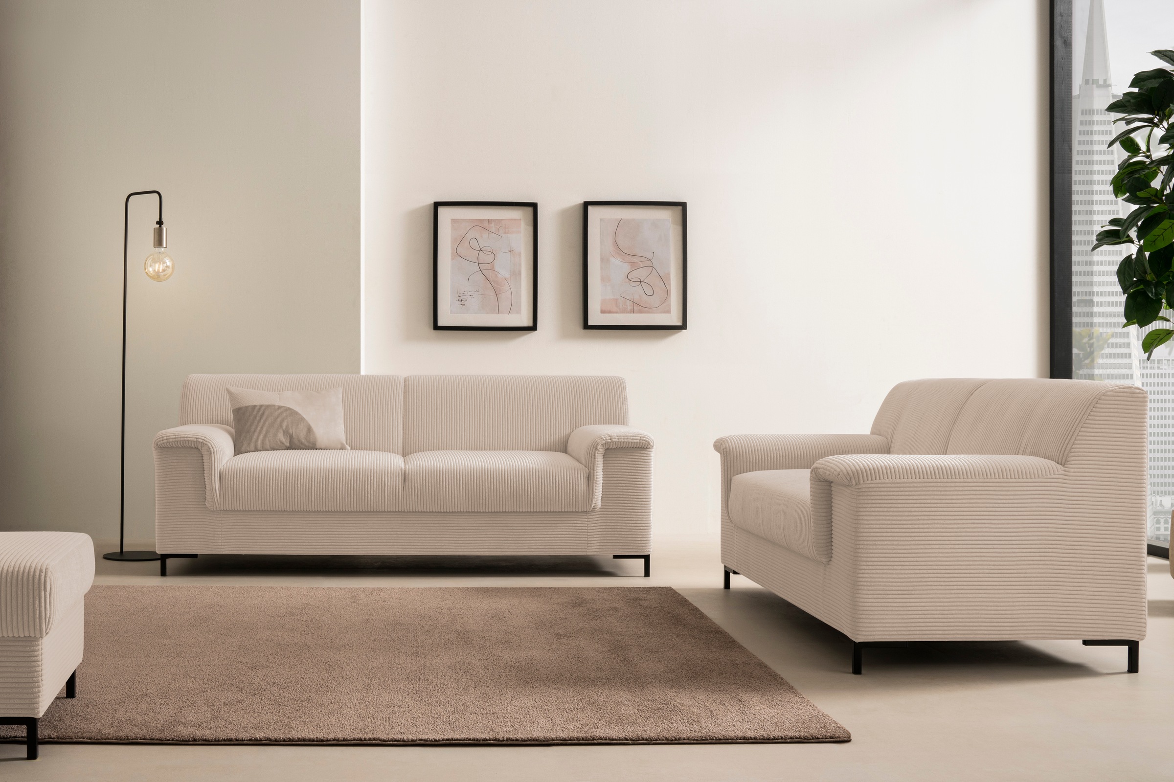 Home affaire Polstergarnitur »Jamie 2, auch in Cord, Set: bestehend aus 1,5 günstig online kaufen