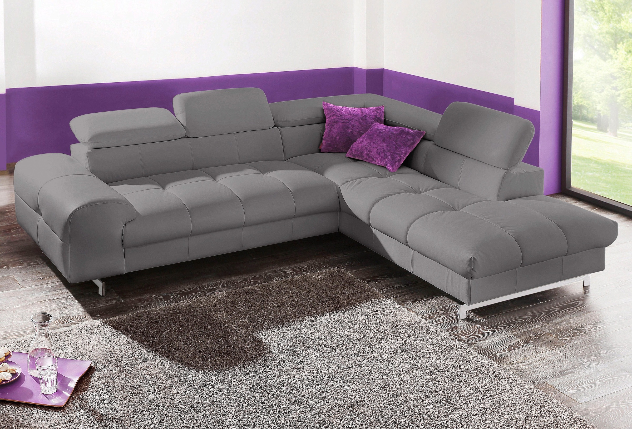COTTA Polstergarnitur »Chef L-Form«, (Set), Set bestehend aus: Ecksofa mit günstig online kaufen