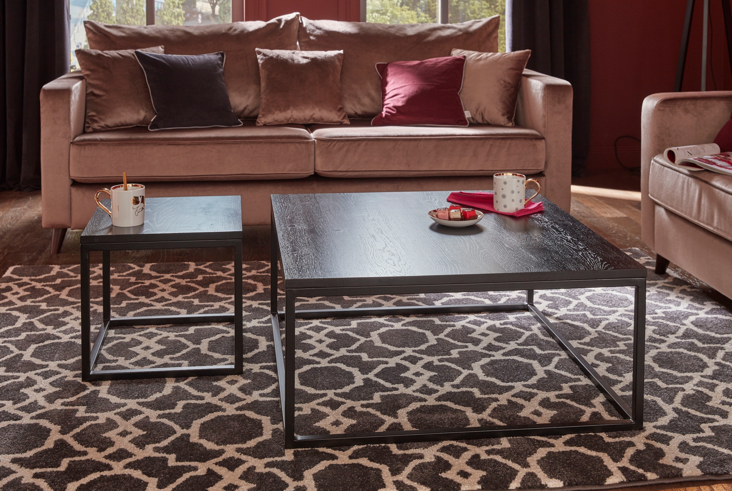 Guido Maria Kretschmer Home&Living Couchtisch »Voorst«, aus massiver Eiche und Metallgestell