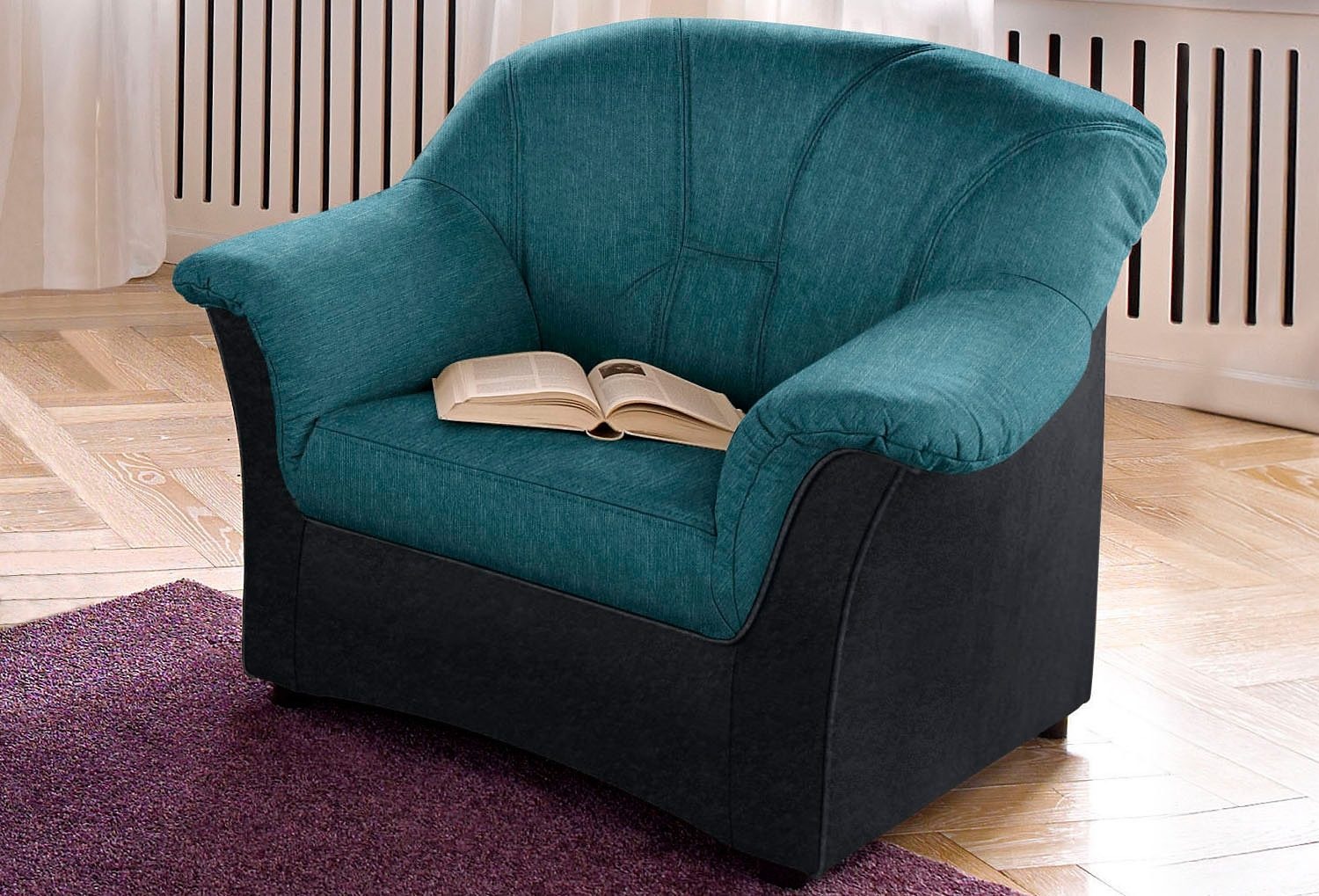 DOMO collection Sessel »FLORES 92x82 cm, hochwertig & besonders komfortabel« whlw. mit Federkern (nicht bei Microfaser PRIMABELLE®-Struktur)