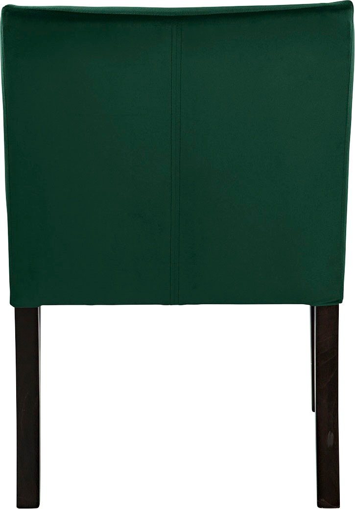 Fink Armlehnstuhl »MARTIN«, Samtvelours VELVET, mit schmalen, schwarzen Beinen