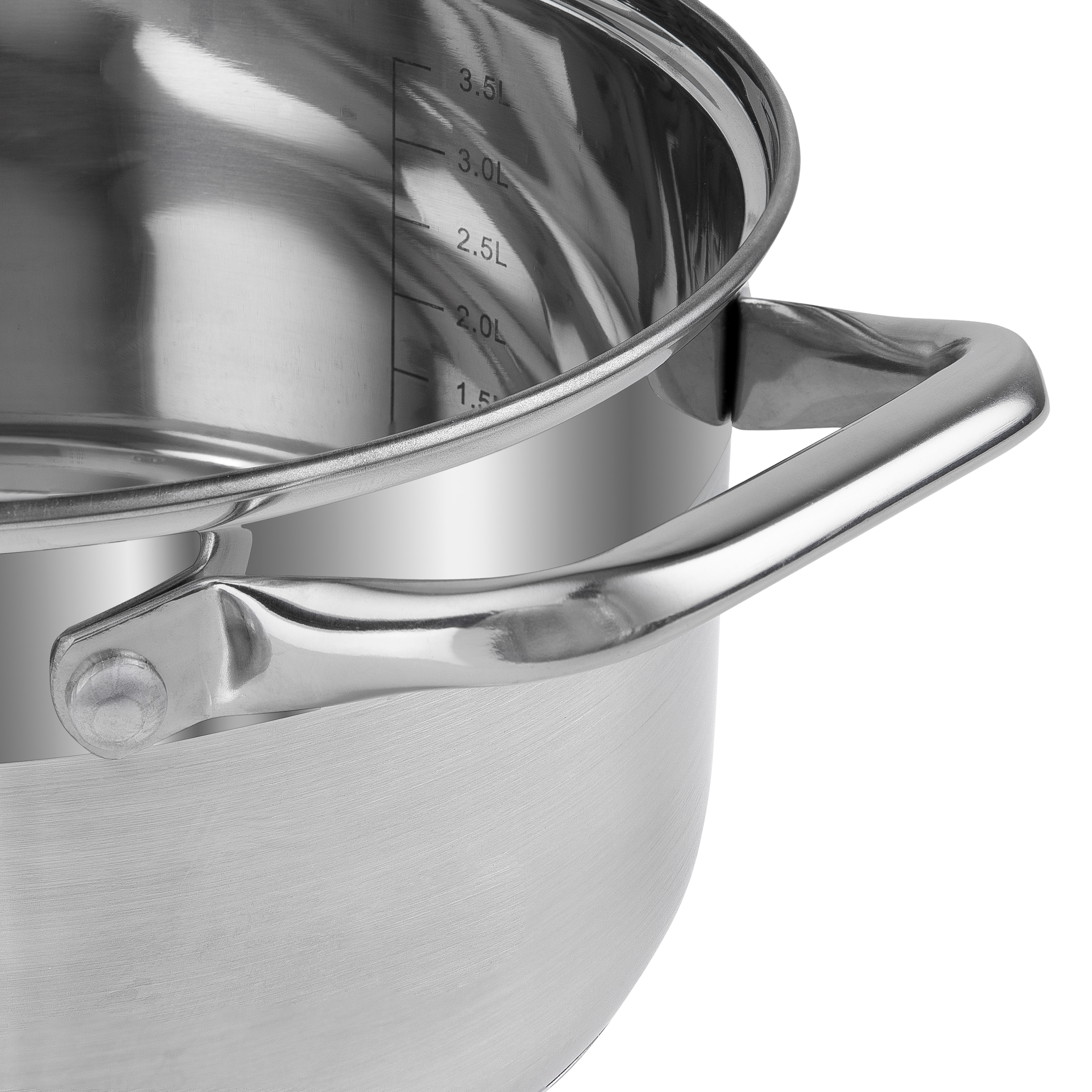 RESTO Kitchenware Topf-Set »LIBRA, spülmaschinengeeignet« Set, 1x Soßentopf Ø 16 cm m. Deckel, 4x Kochtopf Ø 18/20/22/24 cm m. Deckel, 10 tlg. Edelstahl 18/10
