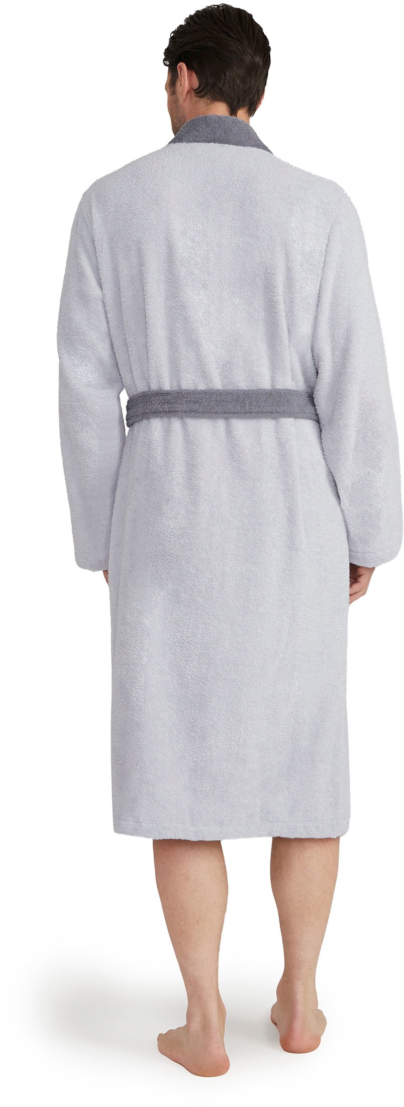 Möve Unisex-Bademantel »Superwuschel Kimono mit Blende« 1 Stk. tlg., ideal für Sauna & Spa, Hotelbademantel
