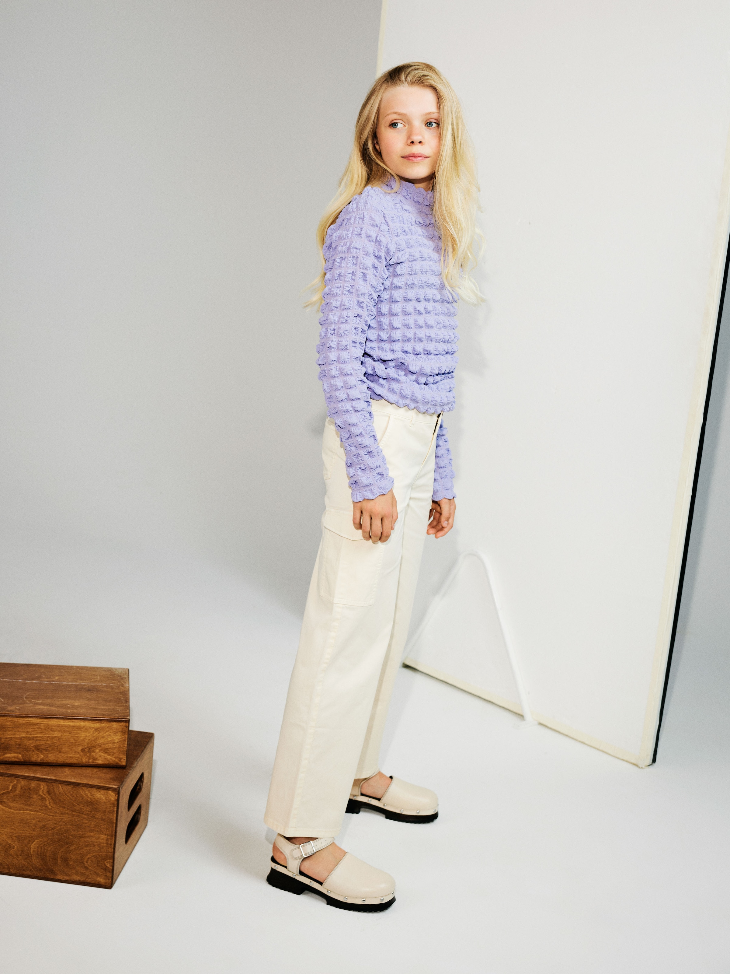 Name It Cargohose »NKFROSE für Mädchen mit Cargotaschen und Stretch«  unifarben, modisch, regular fit, Baumwollmischung, Web