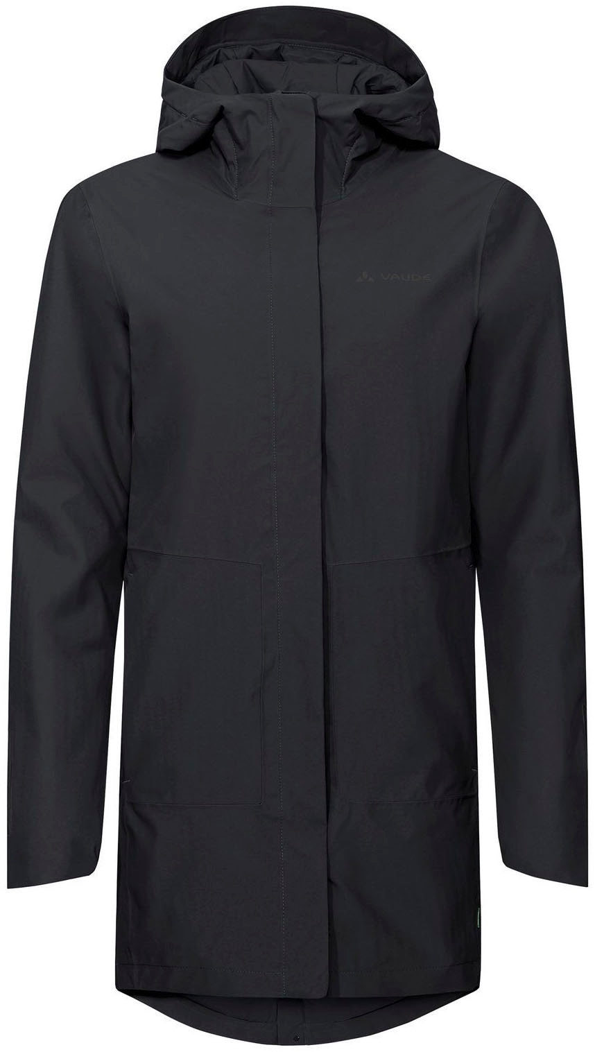 VAUDE Funktionsmantel »WOMEN'S CYCLIST PADDED PARKA II«, (1 tlg.), Wasserdicht, winddicht, atmungsaktiv