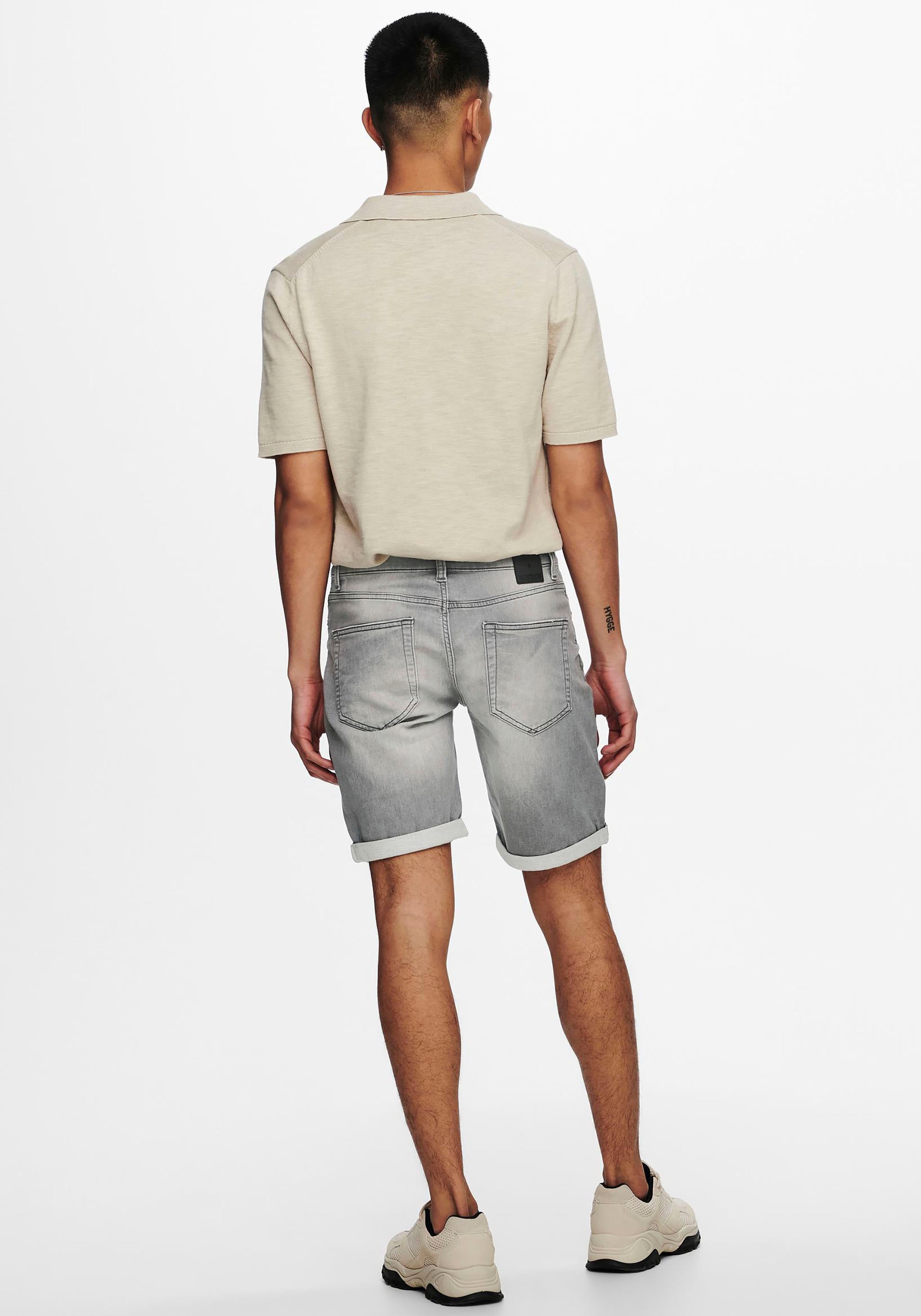 2. Bild von ONLY & SONS Jeansshorts »ONSPLY LIGHT BLUE 5189 SHORTS DNM NOOS«