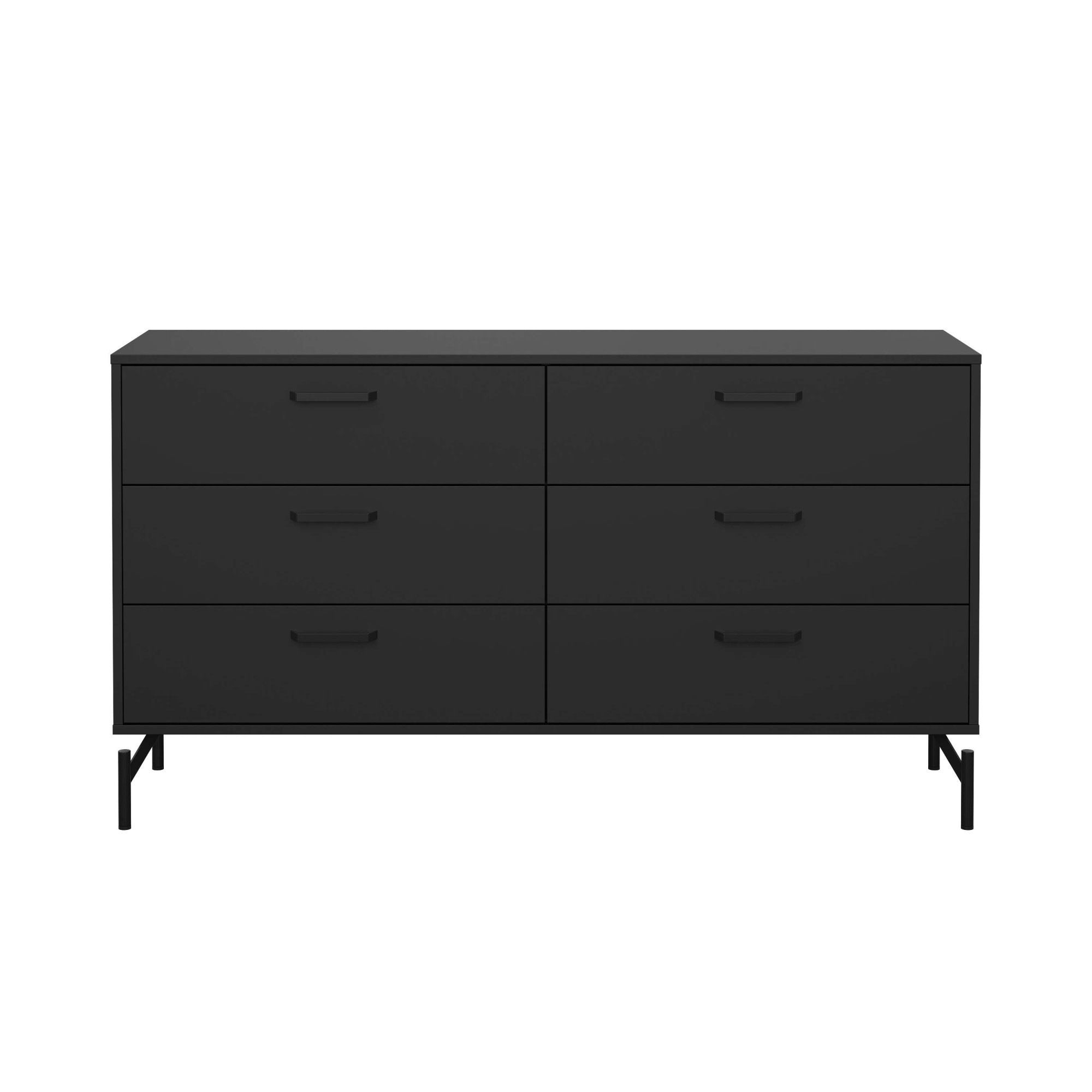 INOSIGN Kommode »Dana, Aufbewahrung, Schubladenschrank, Stauraum«, Sideboard mit 6 Schubladen, Metallbeine, Breite 138 cm