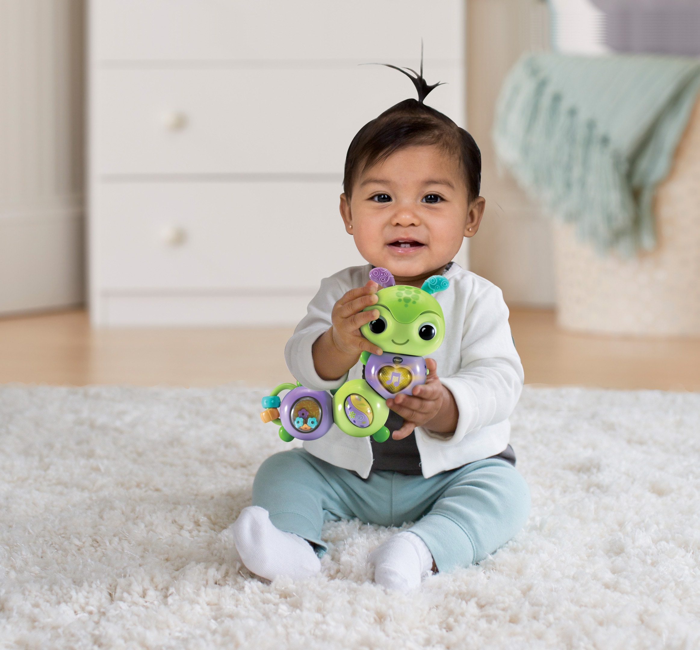 Vtech® Greifspielzeug »VTechBaby, Drehspaß-Raupe«, mit Licht und Sound