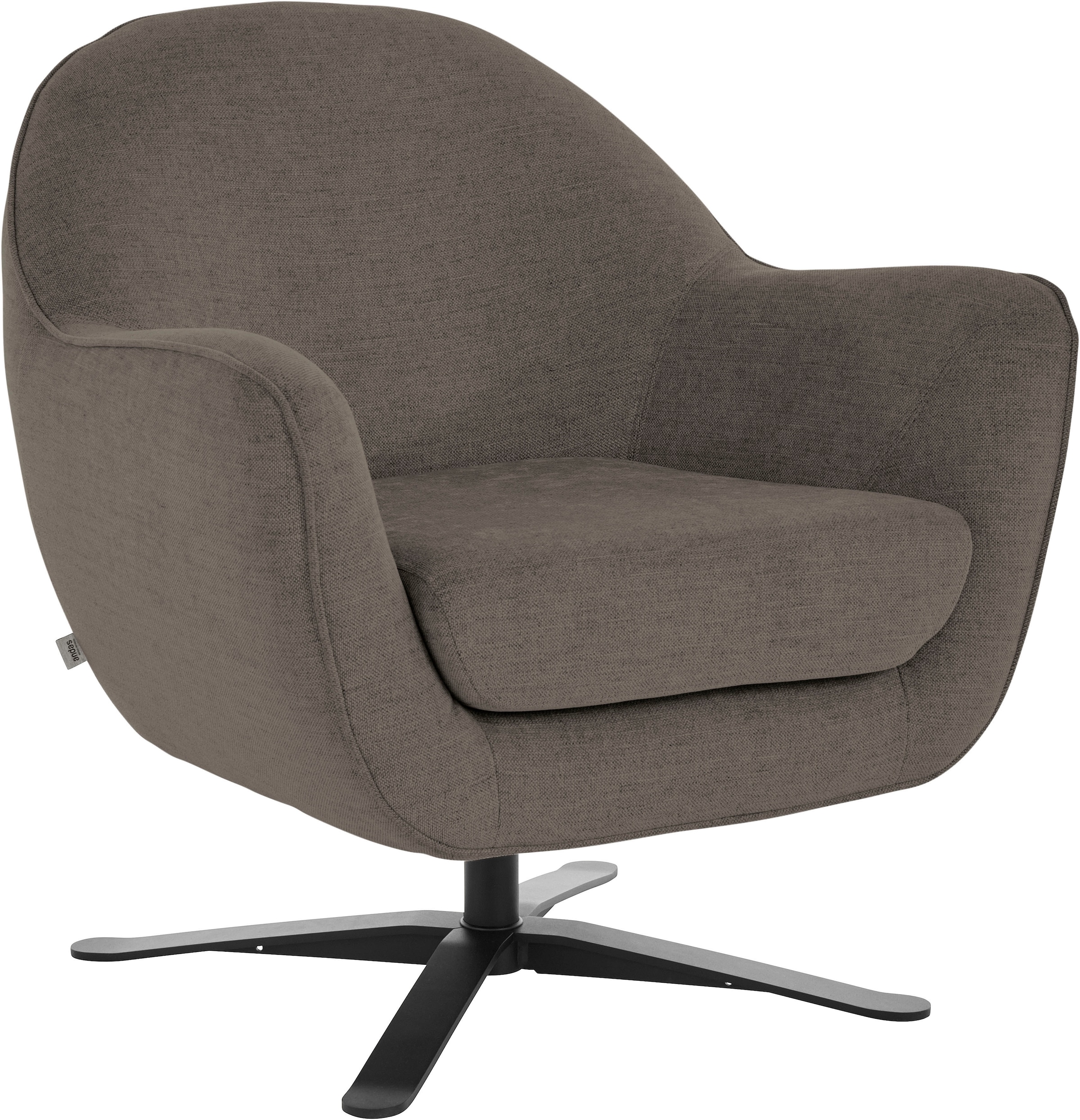 andas Drehsessel »Stavre, Loungesessel«, in moderner Optik, mit elegantem Drehfuß