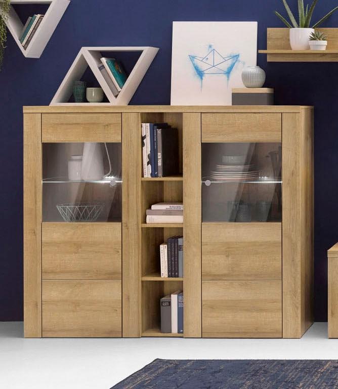 Home affaire Highboard »Larona, zeitlose Hochkommode mit 2 Türen, Türkommod günstig online kaufen