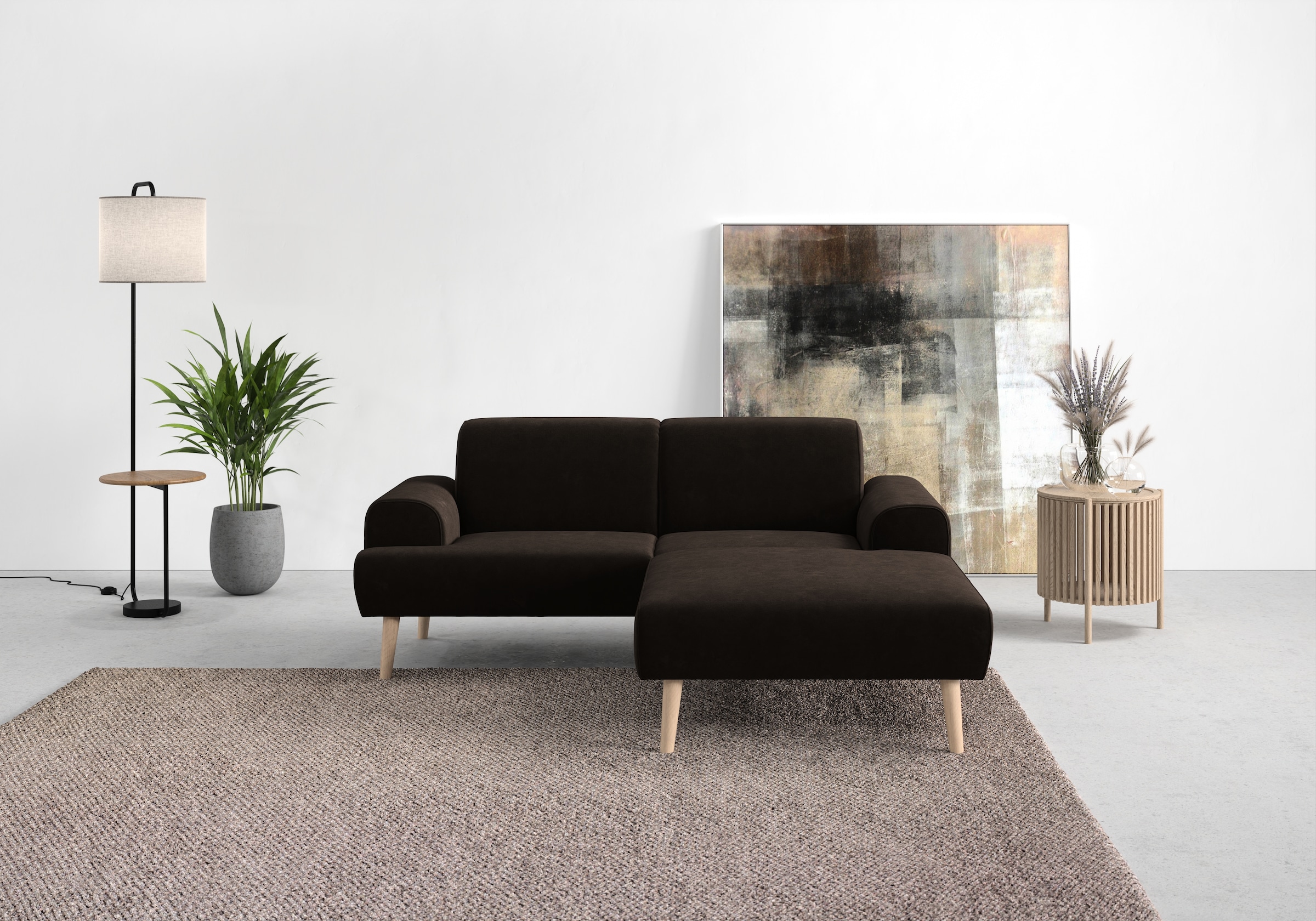 andas Ecksofa »Swift Scandic Design, komfortabler Federkern, Breite 192cm, günstig online kaufen