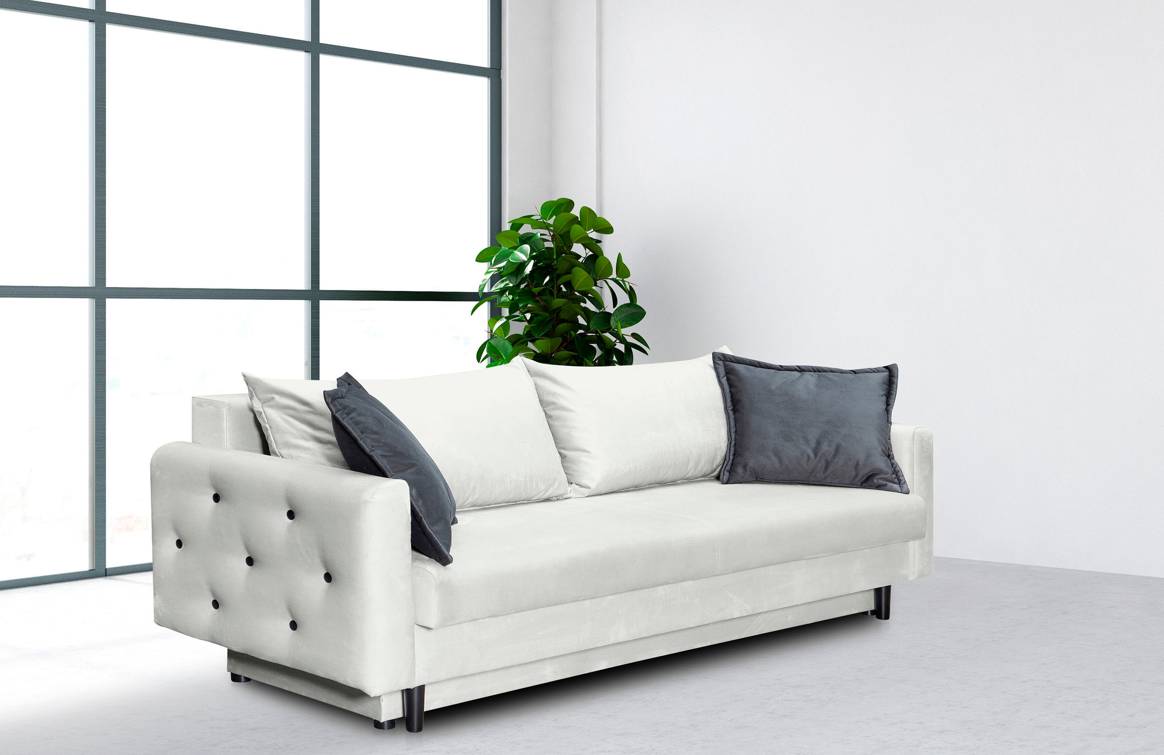 COLLECTION AB Schlafsofa »George«, inkl. 2 Rücken- und 2 Zierkissen, Breite 225 cm kaufen