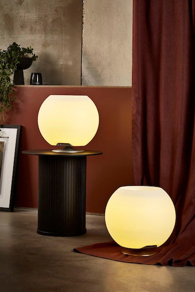 kooduu LED Tischleuchte »Sphere«, 1 flammig, Leuchtmittel LED-Board | LED fest integriert, Sekt-/Getränkekühler, Bluetooth Lautsprecher, koppelbar, TWS-Stereo