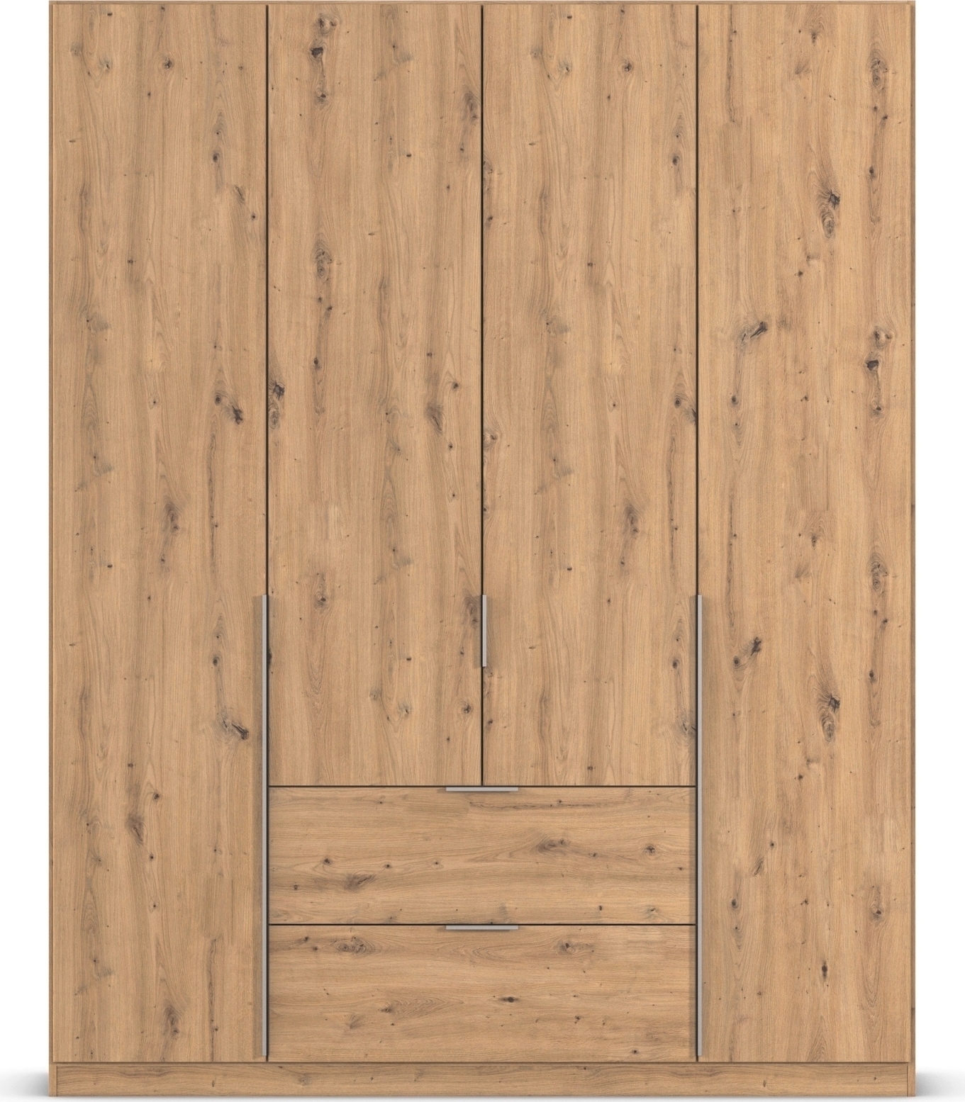 rauch Drehtürenschrank »Kleiderschrank Schrank Garderobe AGORDO mit Dekor- oder Hochglanzfront«, (in zwei Griff-Farben mit Dekor- oder Hochglanzfront), mit Außenschubkästen, in 6 Breiten und 2 Höhen MADE IN GERMANY