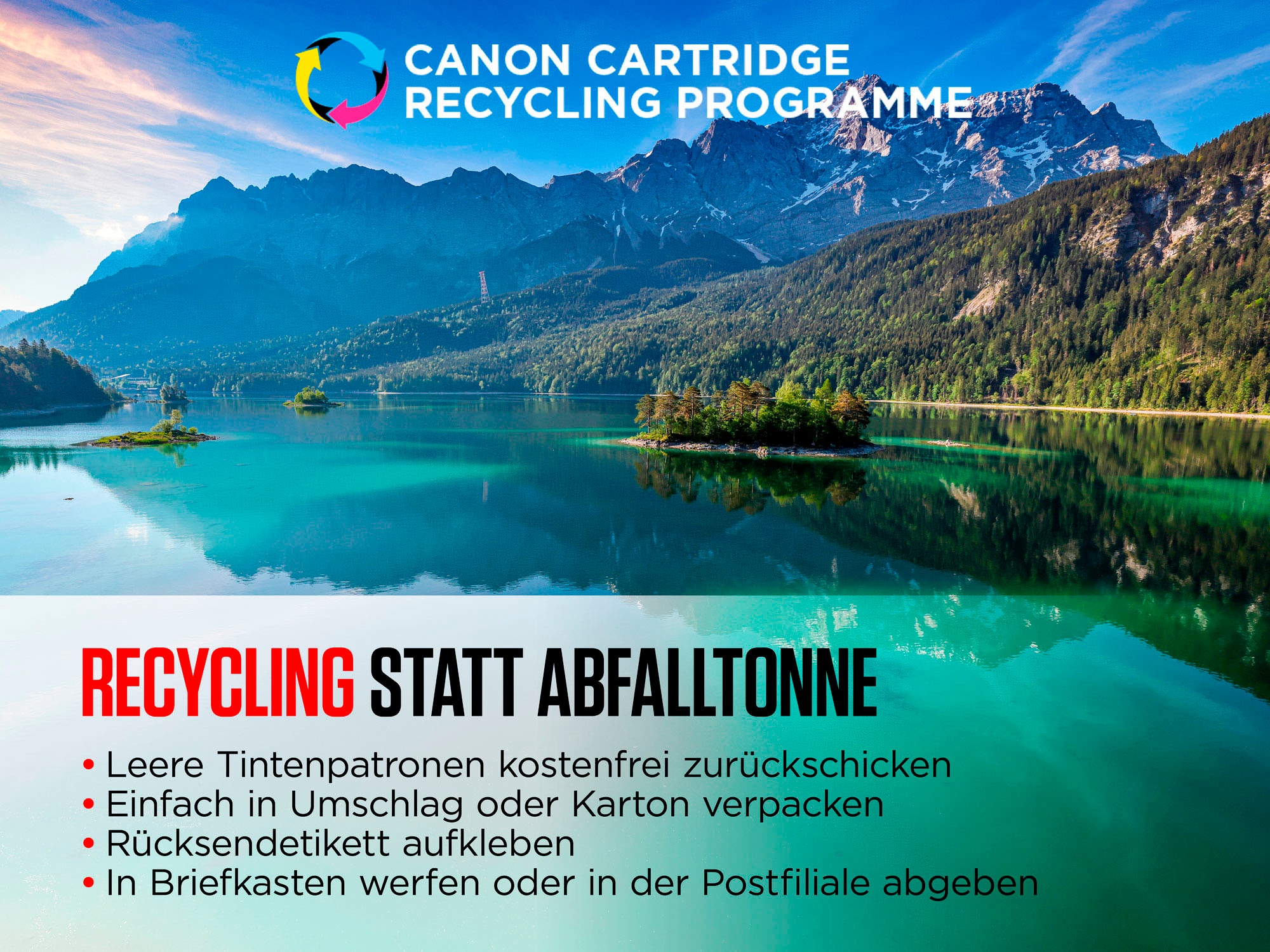 Canon Tintenpatrone »PGI-580BK/CLI-581 BK/C/M/Y Pigment- und Farbstofftinte Multipack«, (Packung, 5 St.)