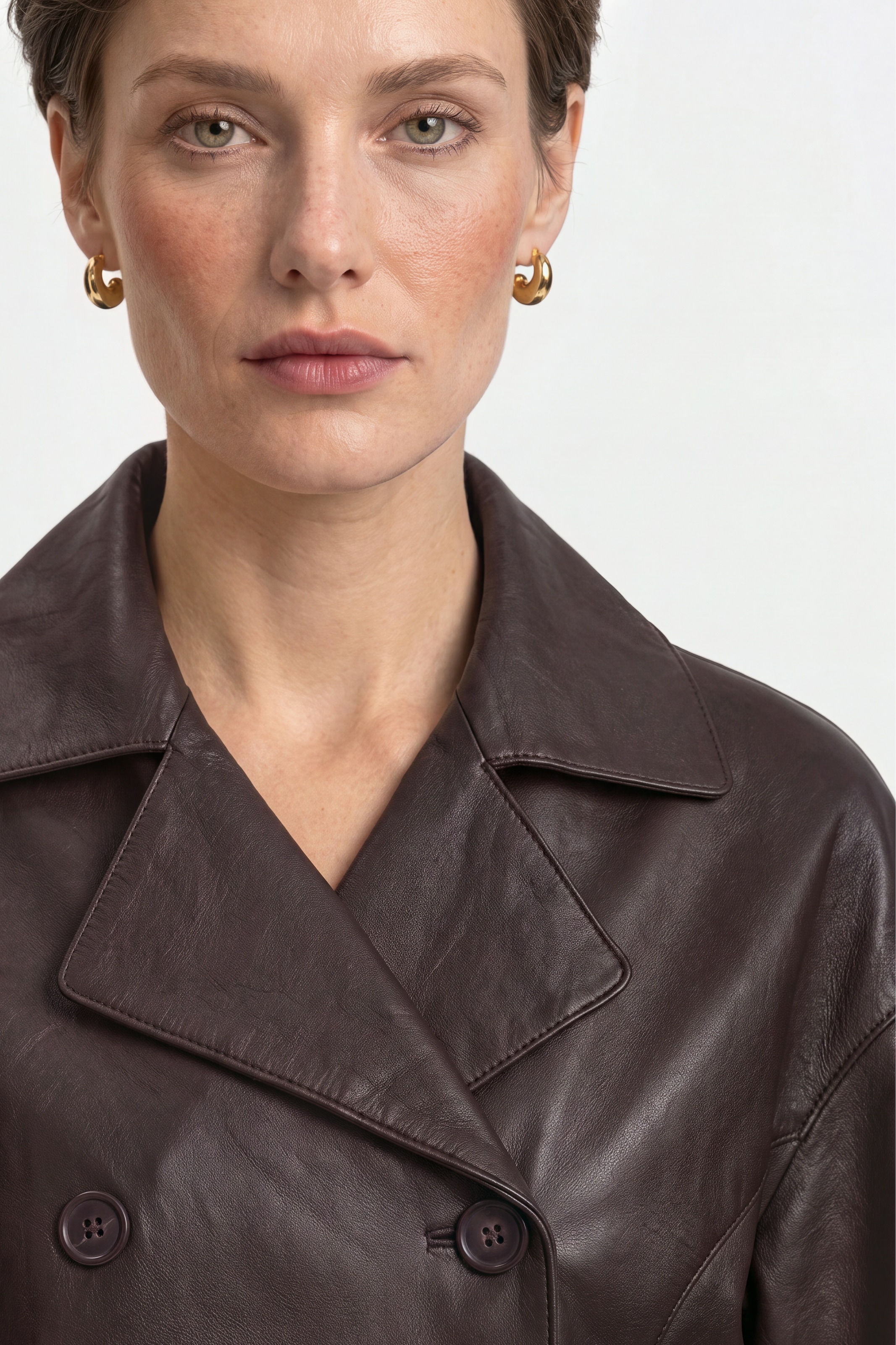 RICHROYAL Lederjacke ohne Kapuze Regular fit mit Reverskragen