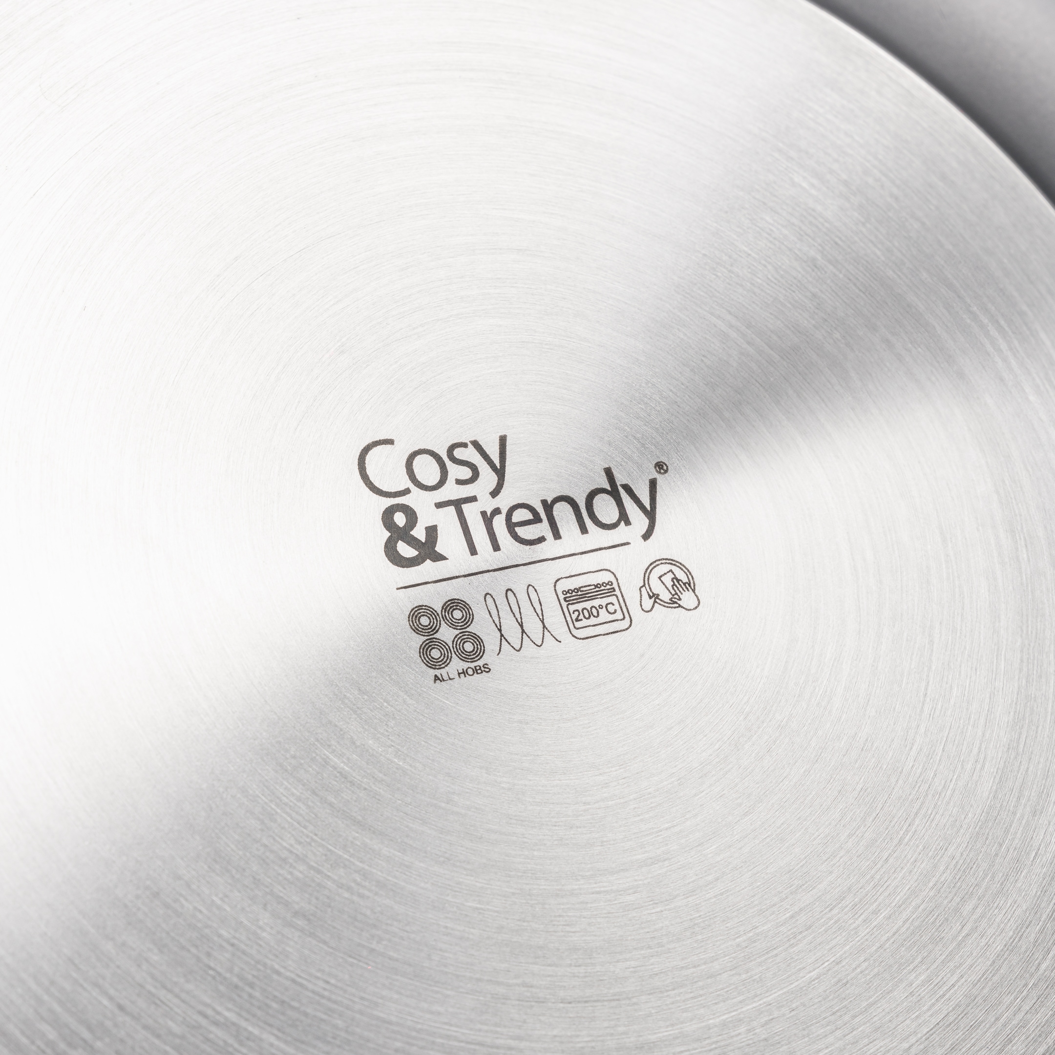Cosy & Trendy Pfannen-Set »Revolution 3-teiliges Pfannen- und Wok-Set« Aluminium Set, 3 tlg. Plasma-Beschichtung und Edelstahlgriffe, für alle Herdarten