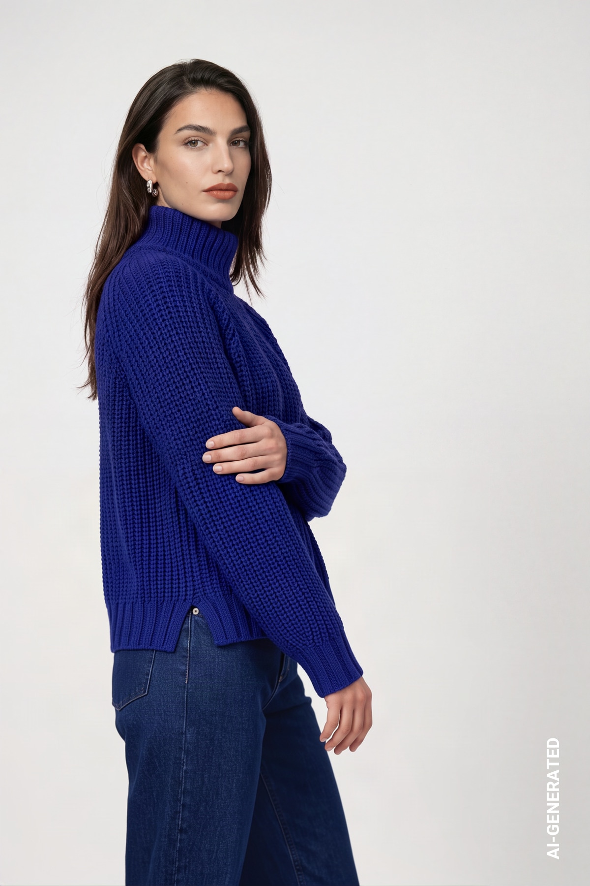 Monari Strickpullover »Pullover Basic Chenille« Regular fit mit Rollkragen