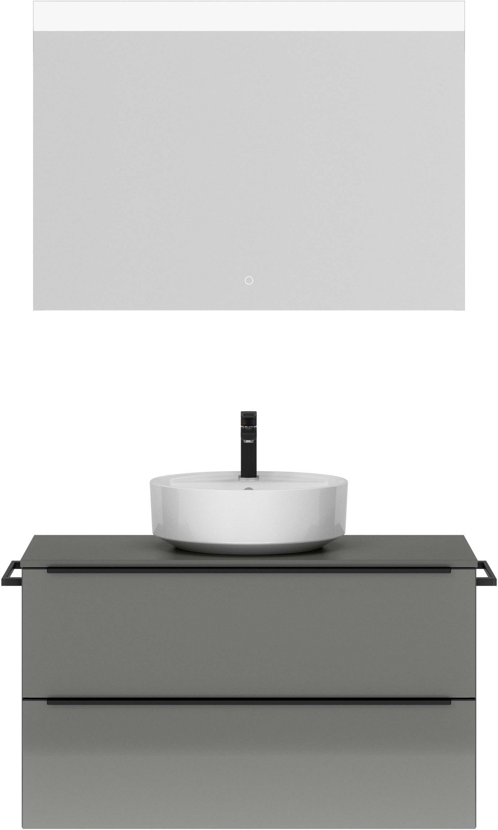 nobilia® Badmöbel-Set »Alvene« vormontiert, mit Soft-Close, 2 Stk. tlg. günstig online kaufen