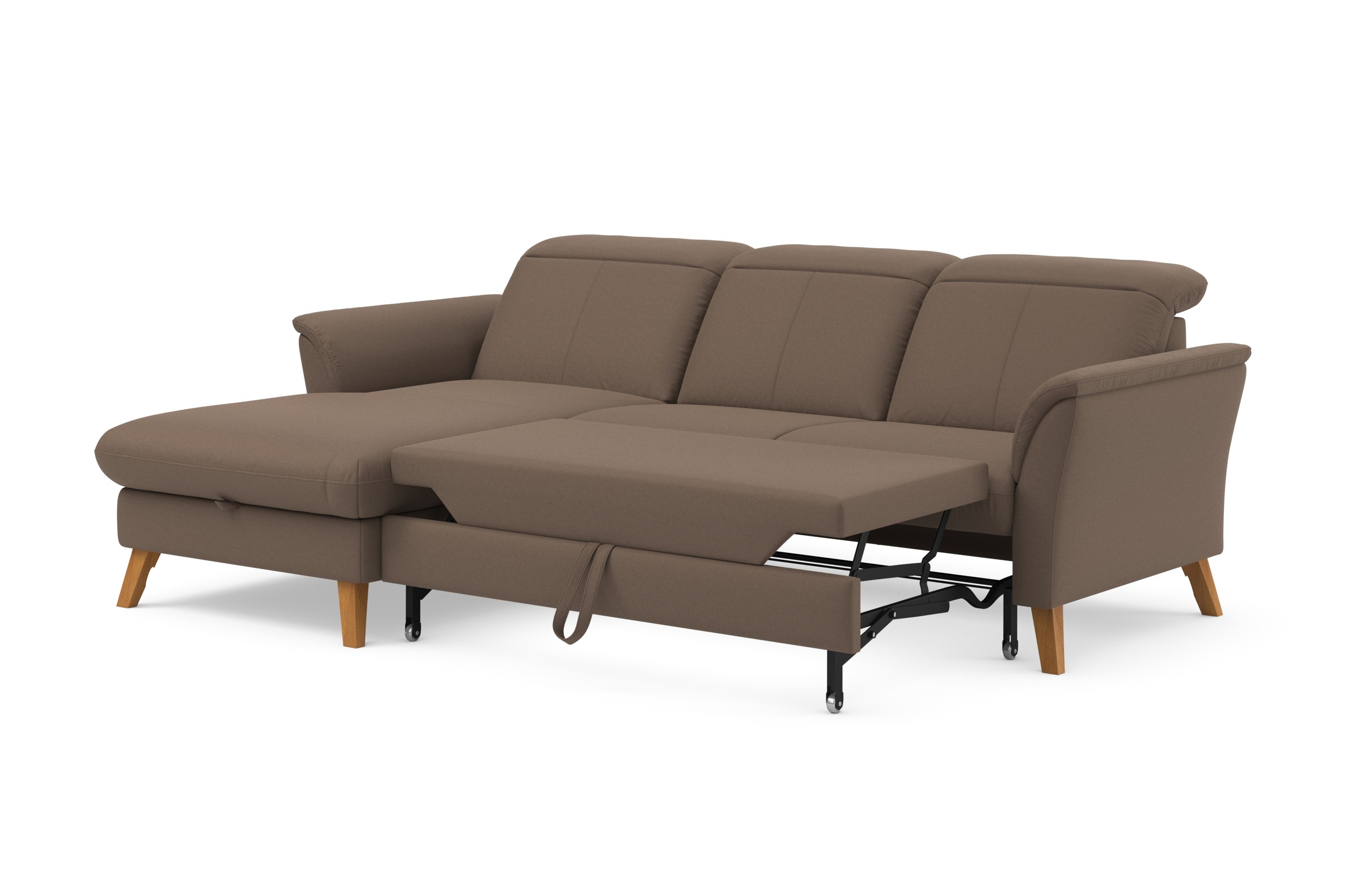 sit&more Ecksofa »Romero L-Form«, wahlweise mit oder ohne Relax-Funktion, Bettfunktion, Bettkasten