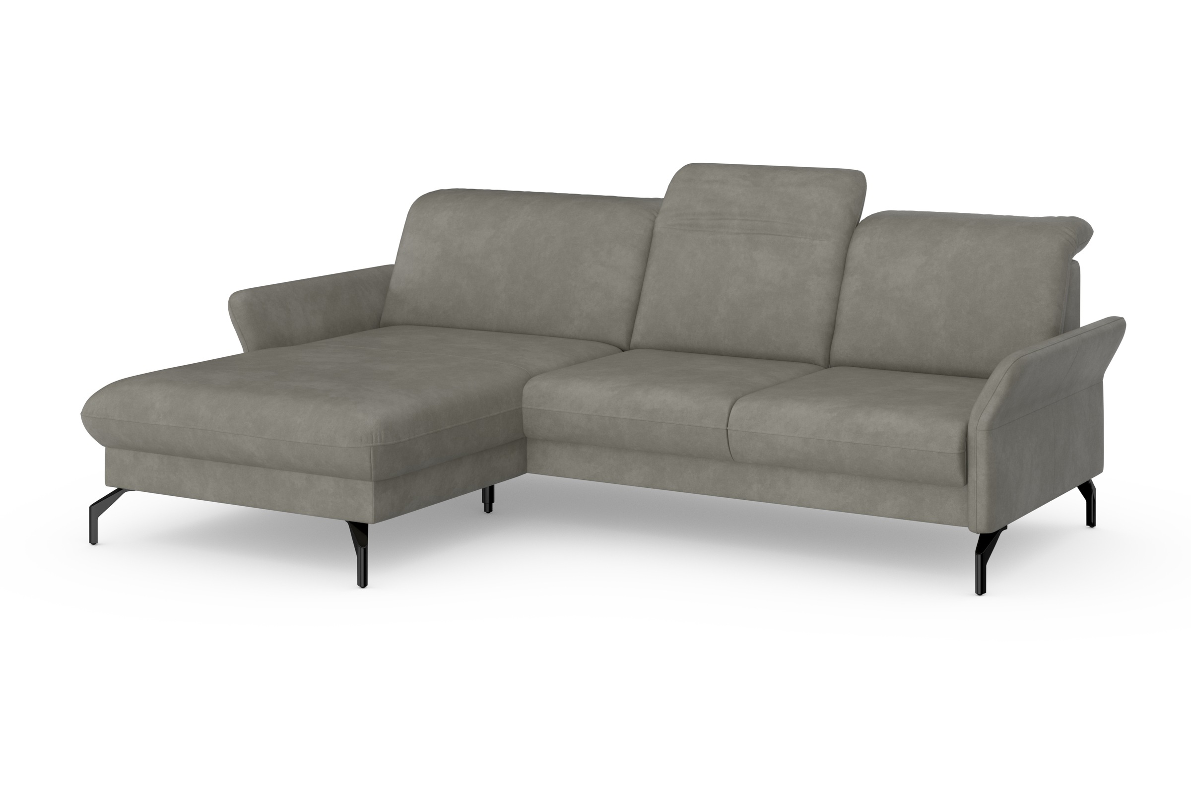 sit&more Ecksofa »Fashion L-Form«, wahlweise mit Kopfteilverstellung und Vorziehsitz, motorisch